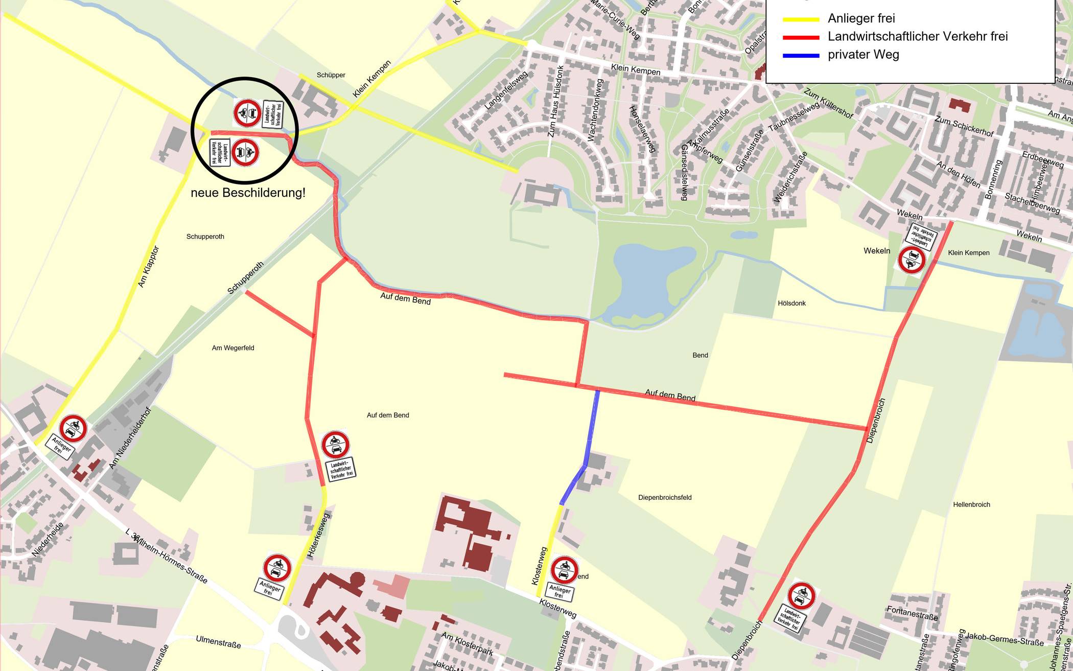 Jetzt wird die Durchfahrt Am Klapptor/Klein