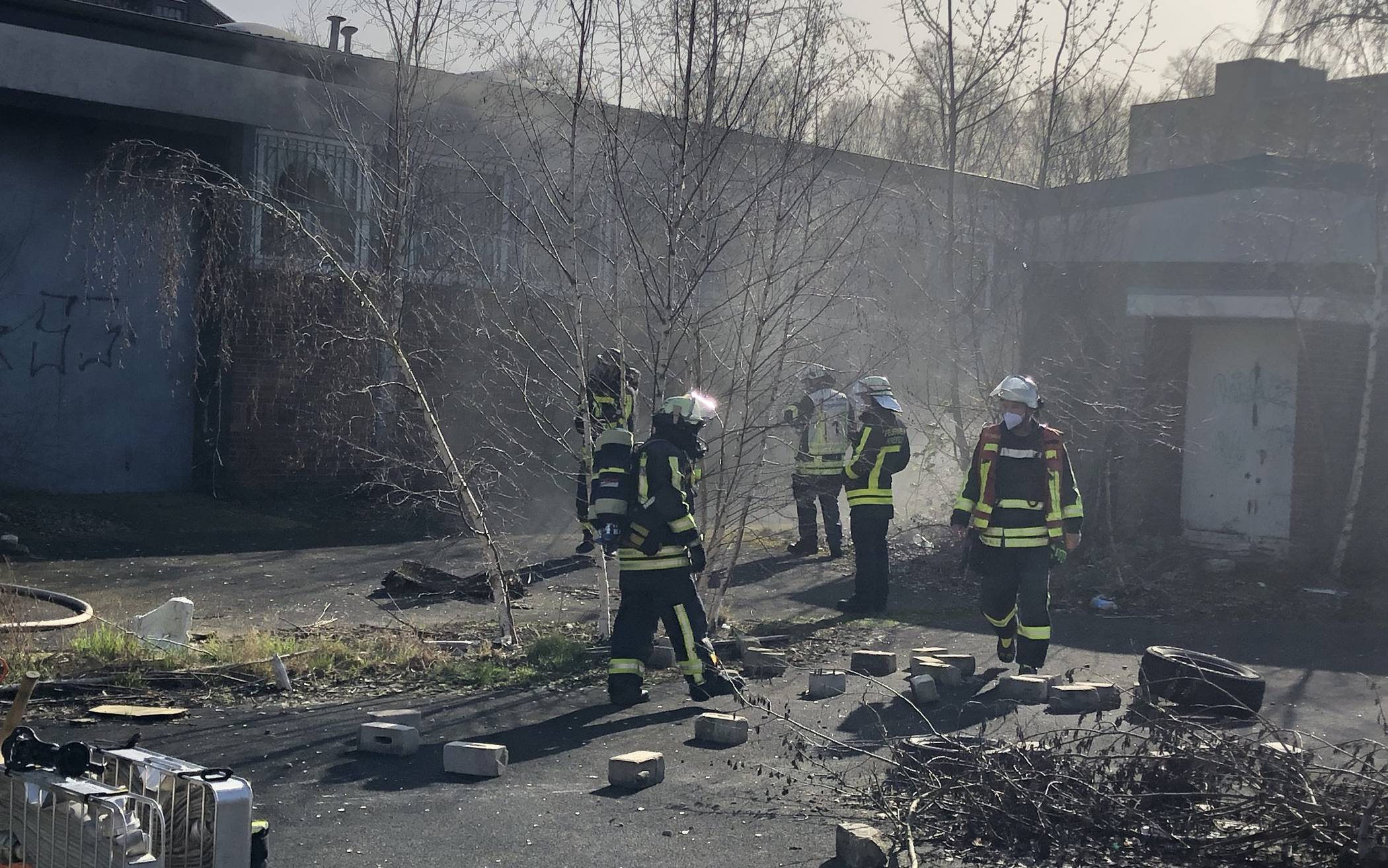 Brand in ehemaliger Kaserne
