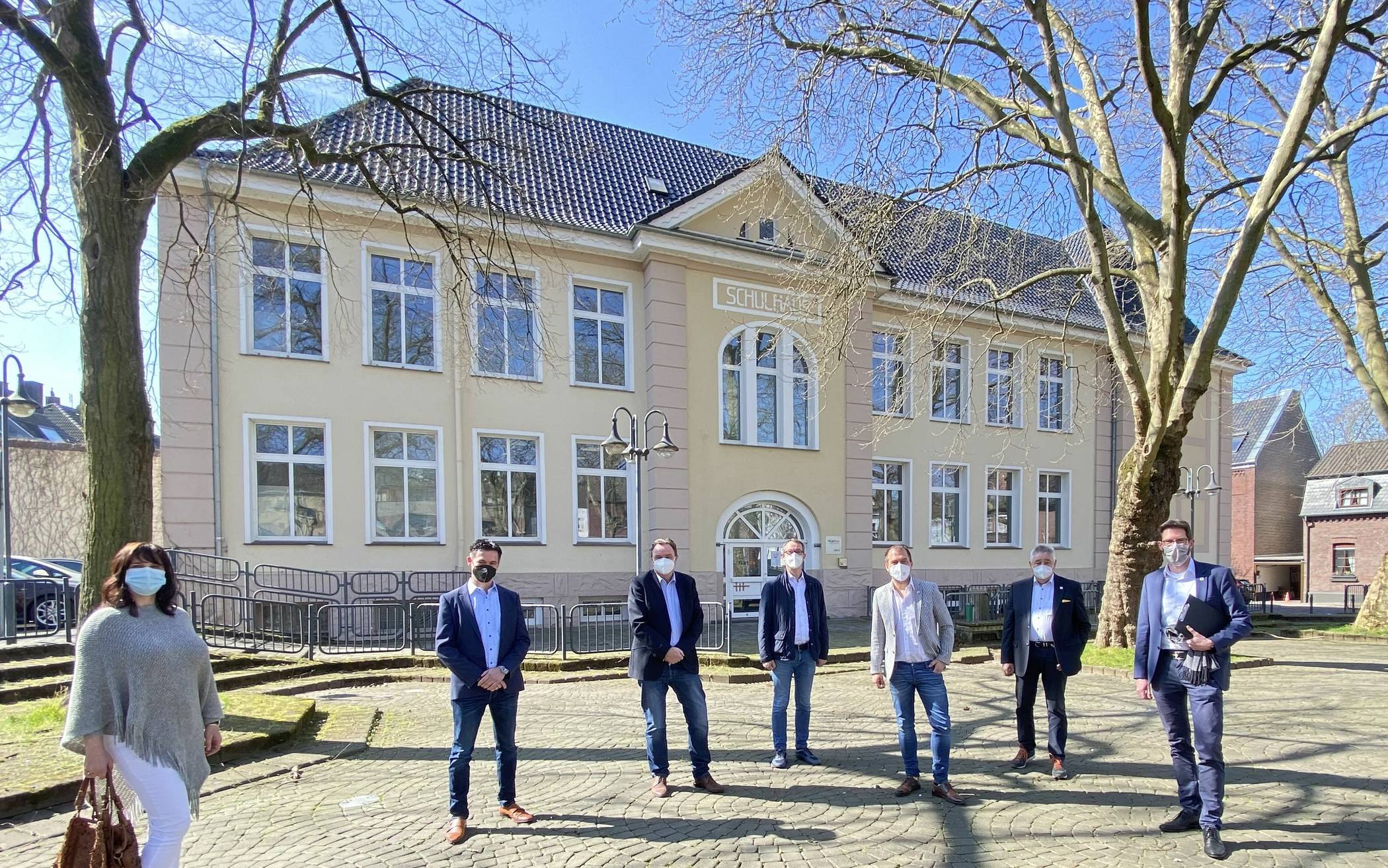 Termin vor Ort: die Alleeschule wurde