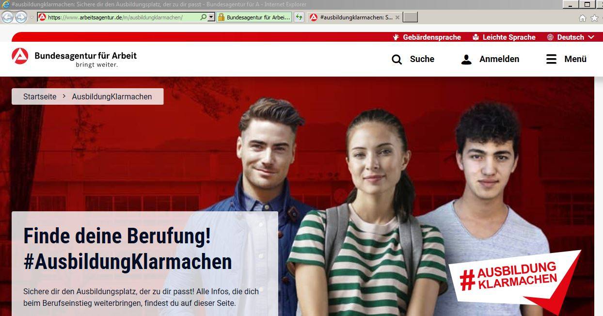 Ausbildung auf einen Blick