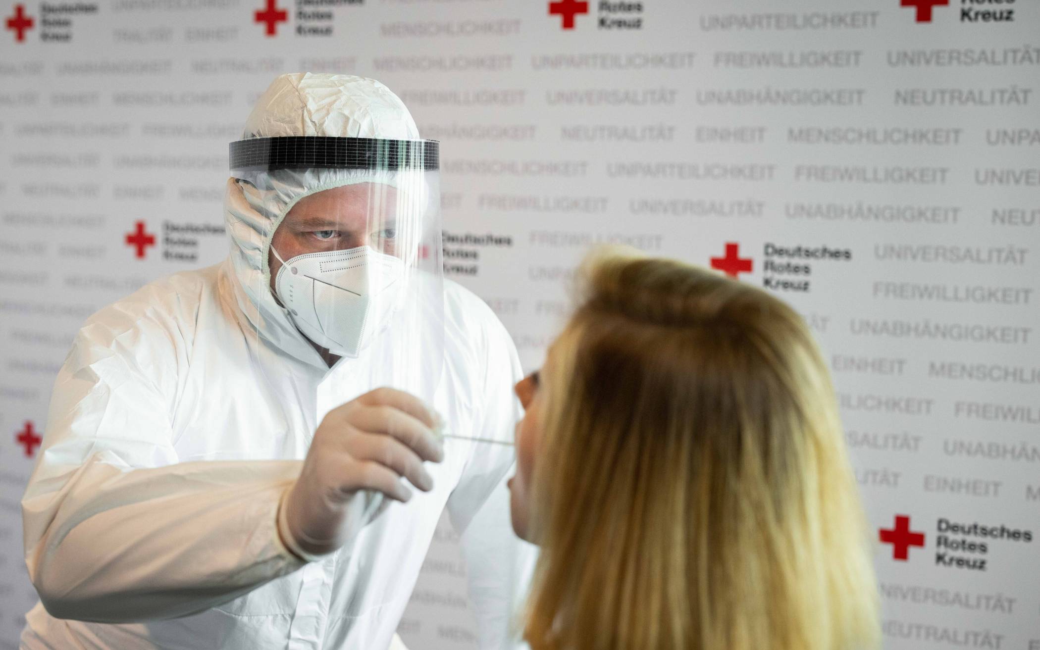 Das DRK hat ein neues Testzentrum