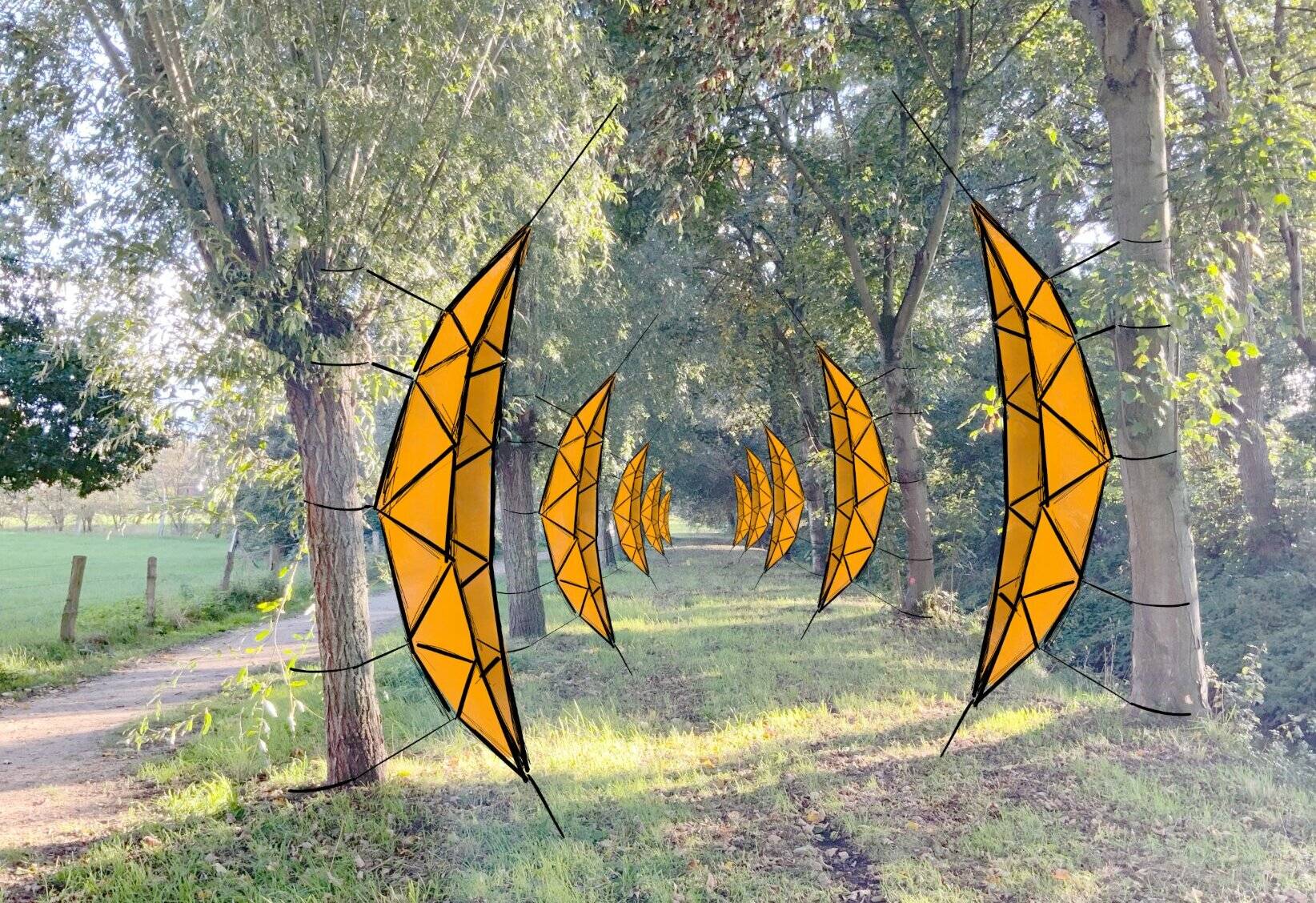  Entwurf zu „Salix“ von Jan Gerling, das am Plankendickskendel zu sehen sein wird. 