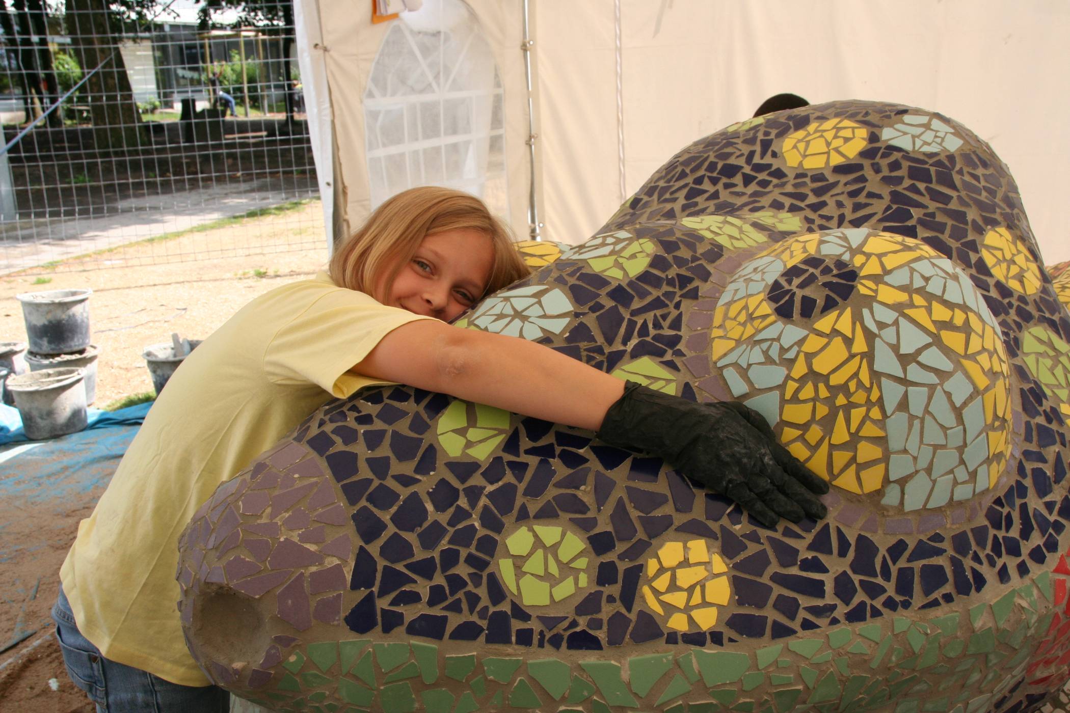  Liebevoll gestaltete Skulpturen als Treffpunkt &nbsp;- das soll es jetzt auch in Neersen geben. 