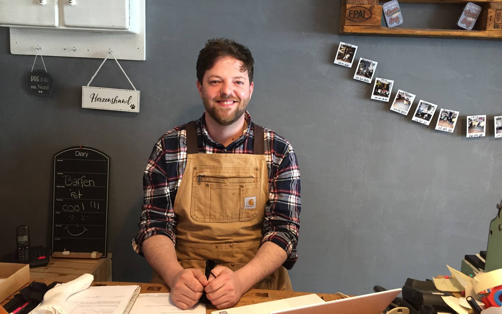 Für seine vierbeinigen Kunden und deren