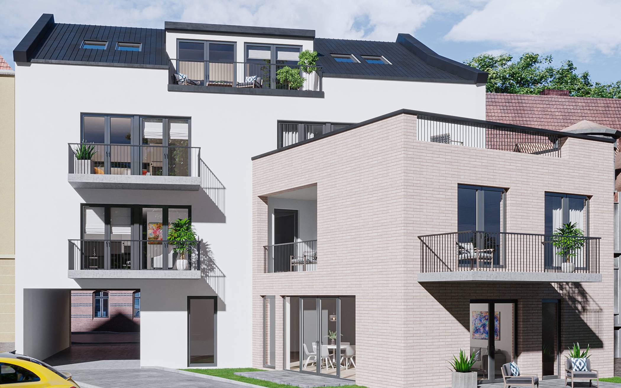 Ein Mehrfamilienhaus mit sechs Eigentumswohnungen entsteht