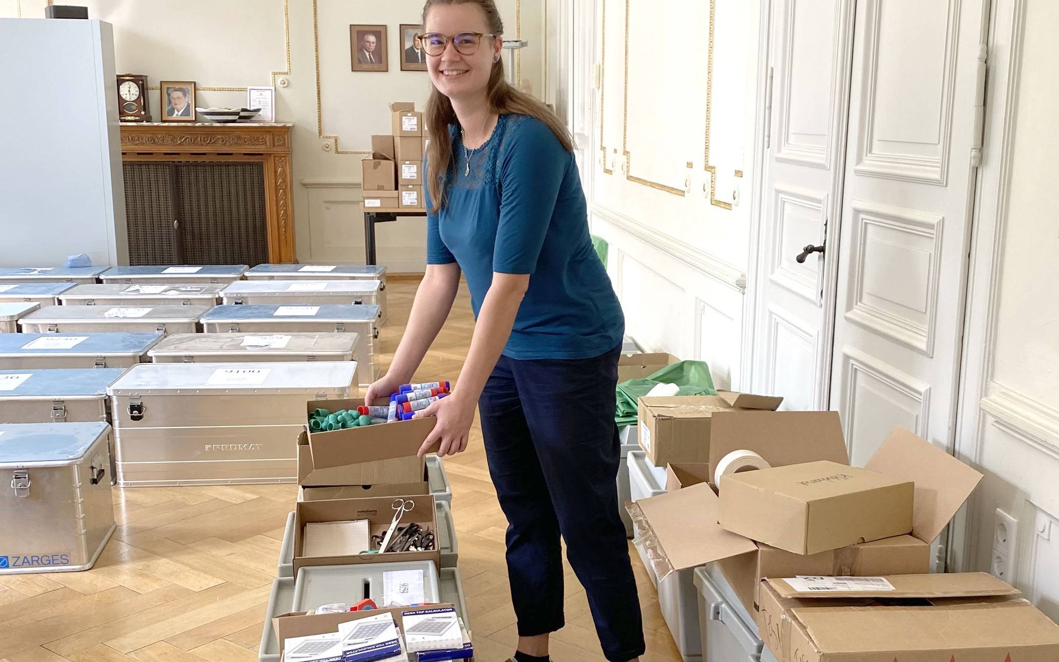 Christiane Tegtmeier im Wahlamt der Stadt