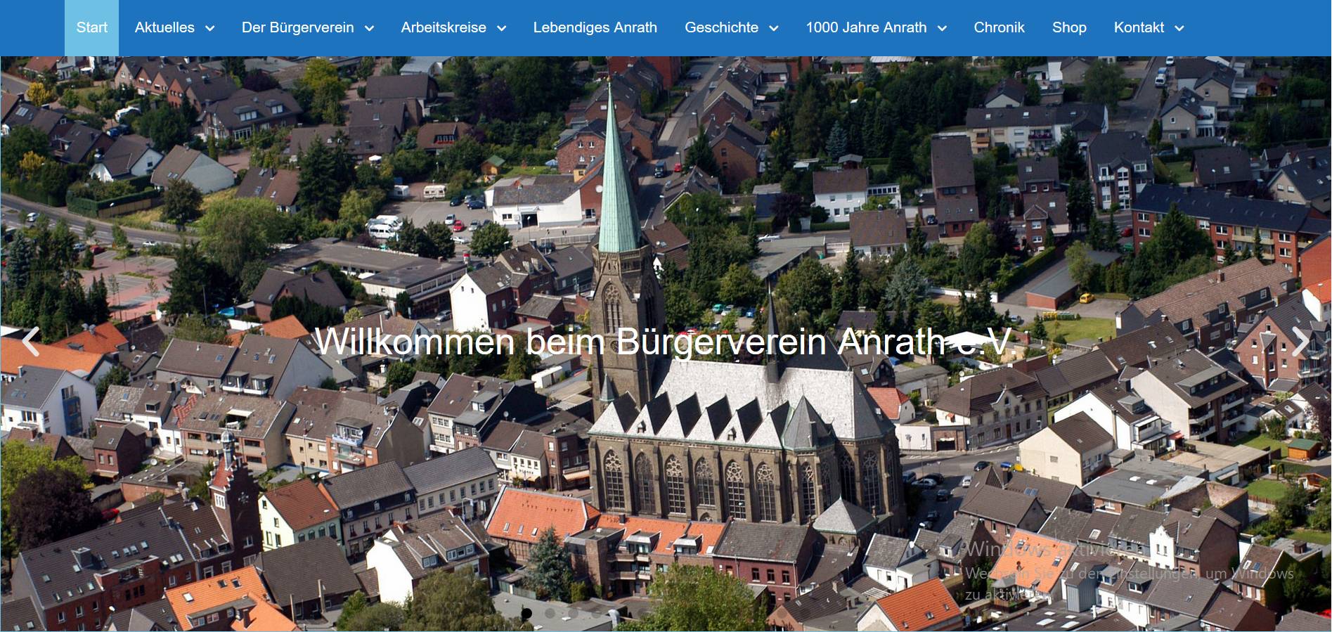 Seit knapp 20 Jahren gibt es die Website des Bürgervereins Anrath. 
  
