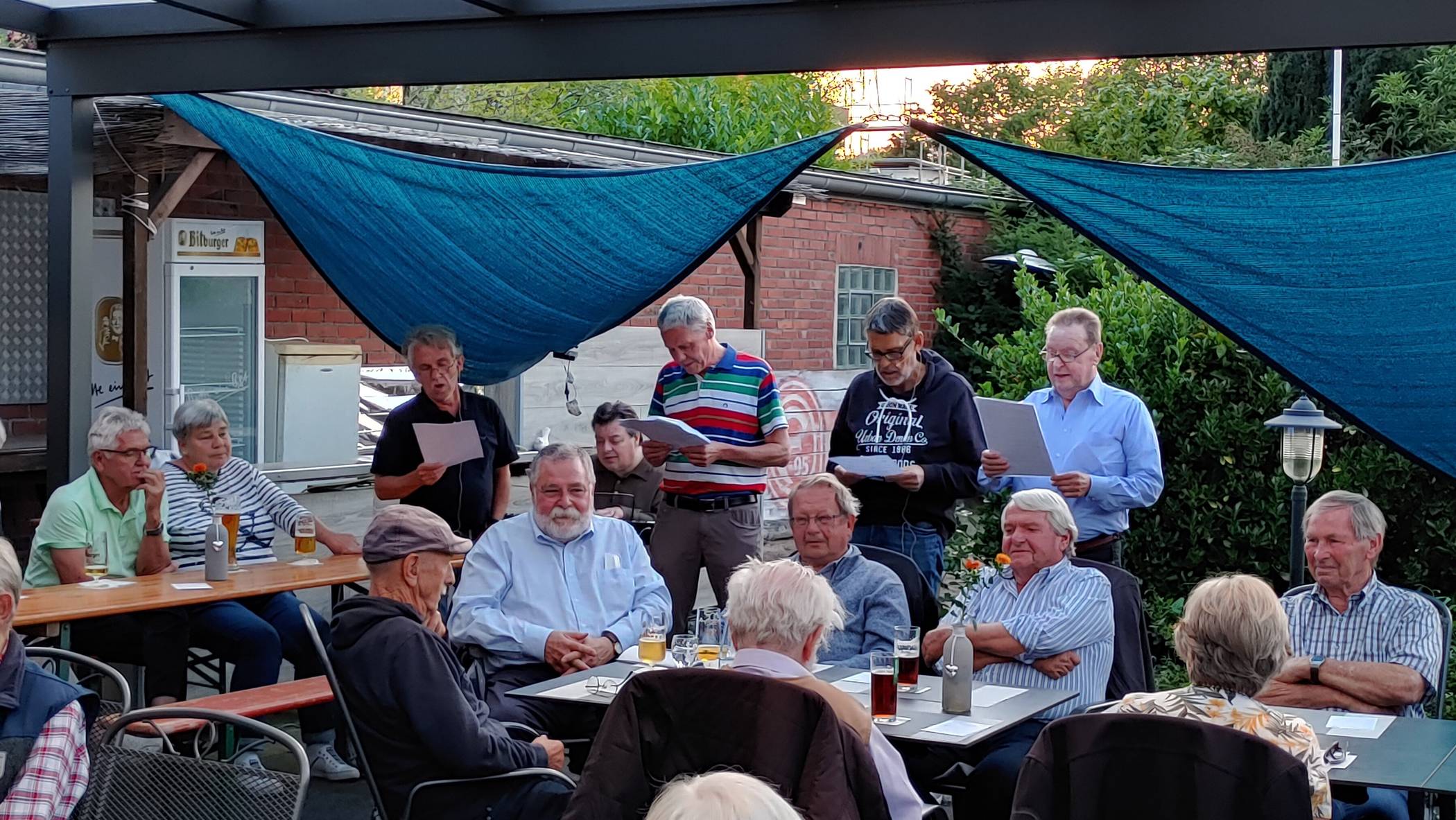  Viel Freude gab es beim Mundartstammtisch der Heimatfreunde Lank - der Erste nach der Coronapandemie. 
  