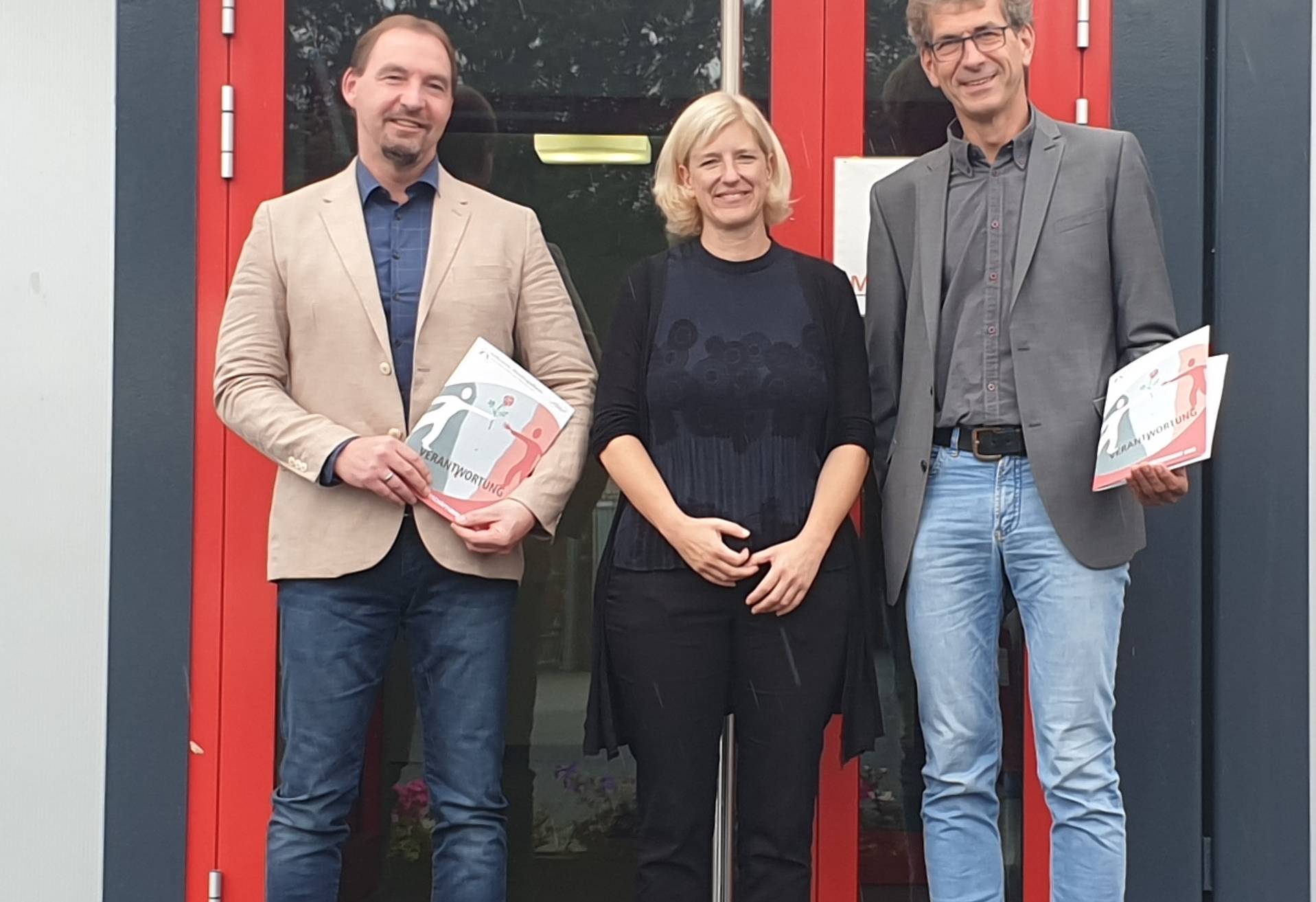 Das Leitungsteam des Volksvereins mit (v.l.) Peter Settele, Stefanie Neumann und Matthias Merbecks. 