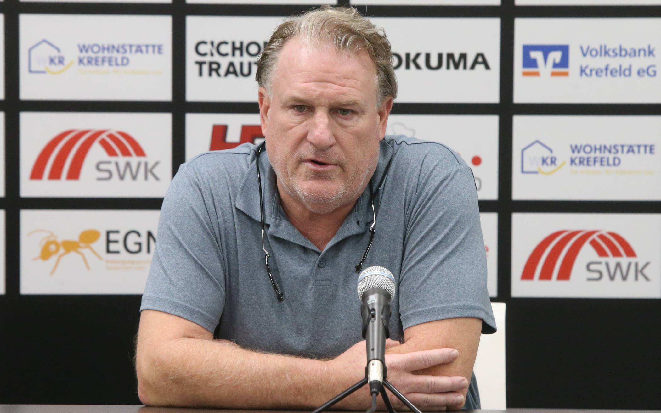 Clark Donatelli auf seiner letzten Pressekonferenz