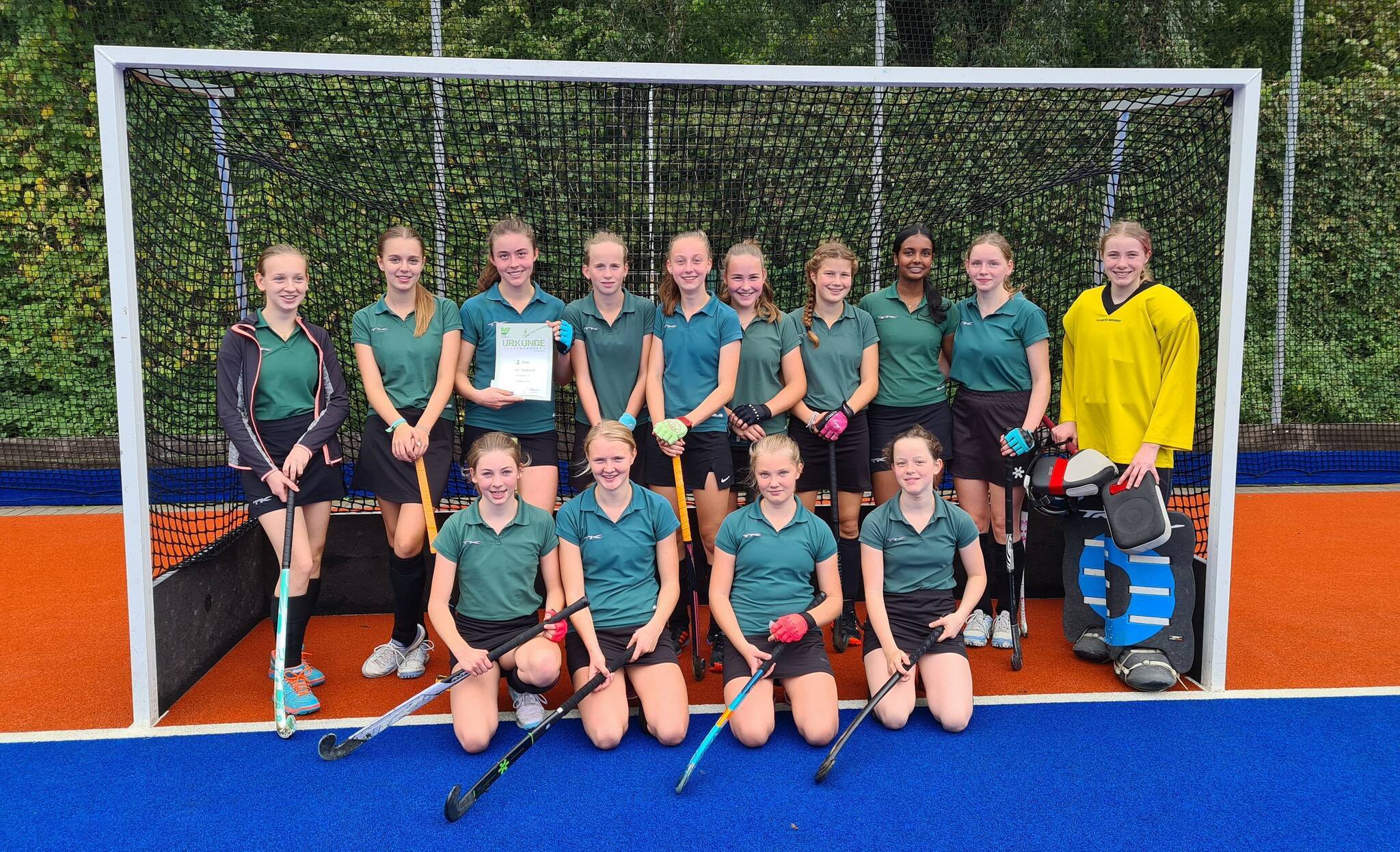 Das U16-Team des GWR nach dem verlorenen Finale in Dinslaken. 
  