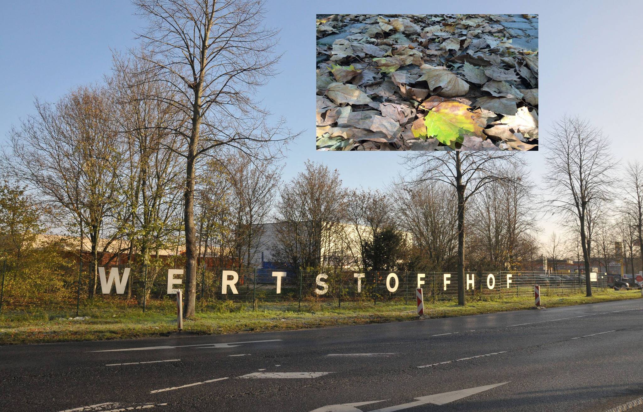 Der Wertstoffhof bietet für die Laubsammlung