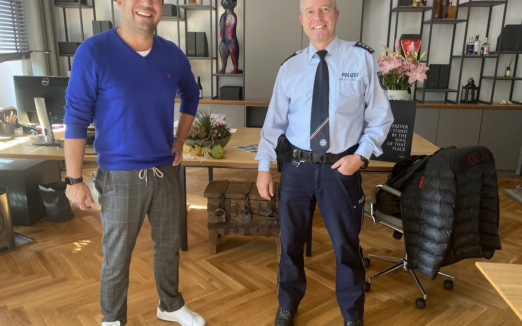 Besuch im Schloss: Polizeihauptkommissar Markus Schmitz