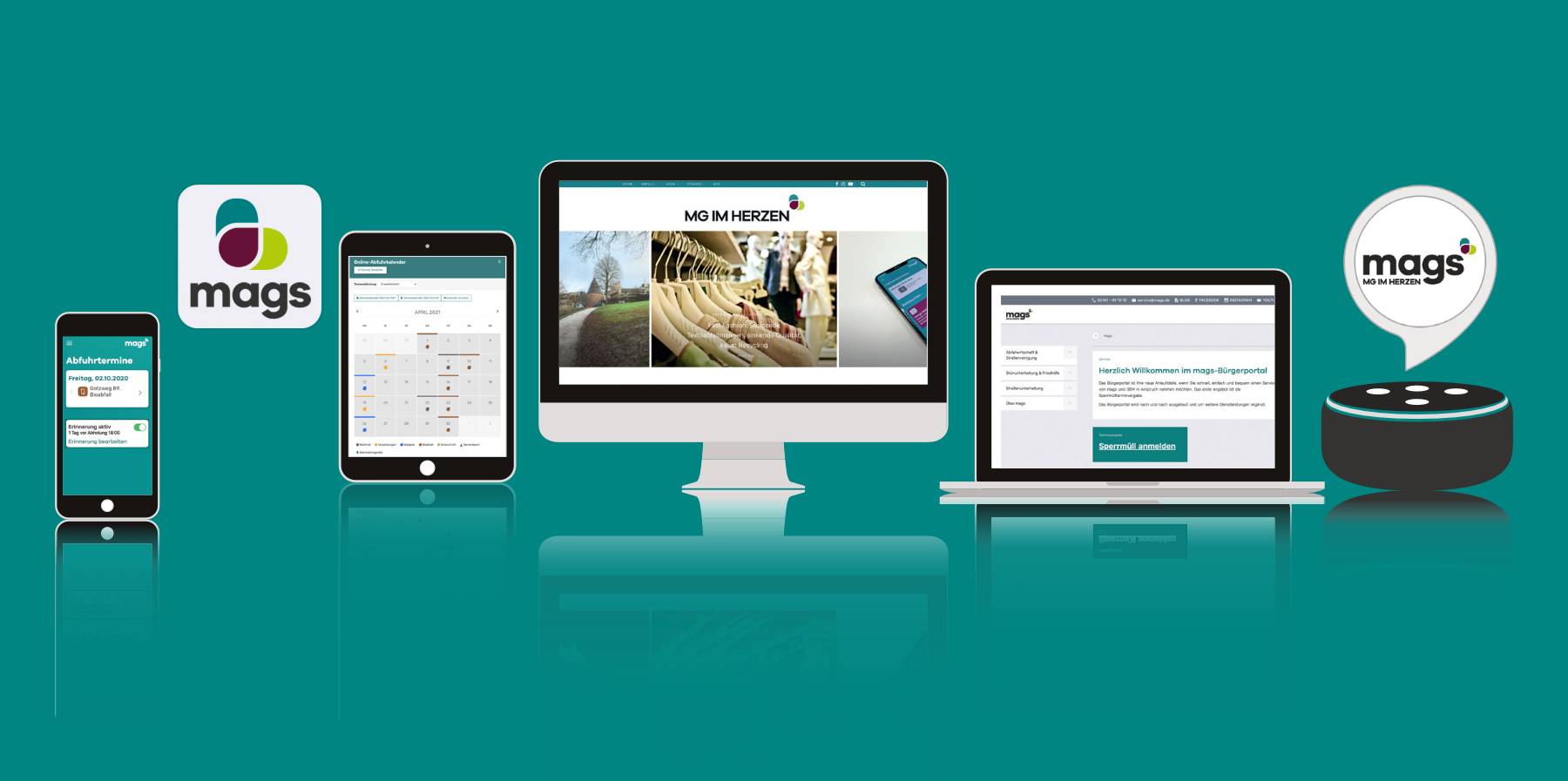  Den Abfallkalender gibt es jetzt nur noch digital. 