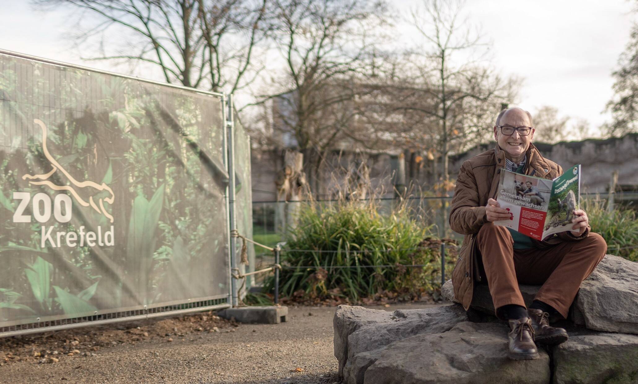  Friedrich R. Berlemann ist Vorsitzender der Zoofreunde Krefeld. 		 