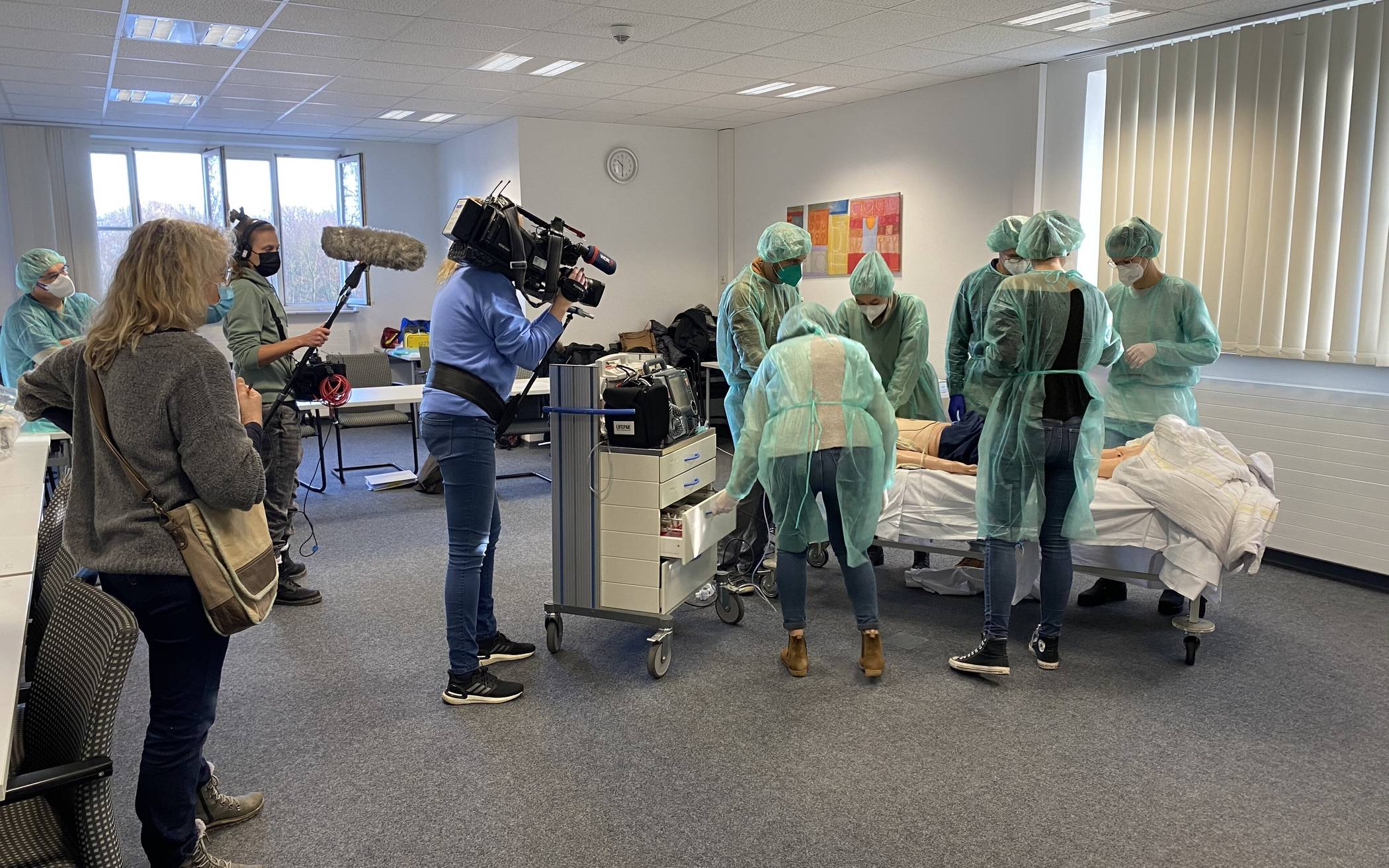 Der WDR dreht auf der Intensivstation