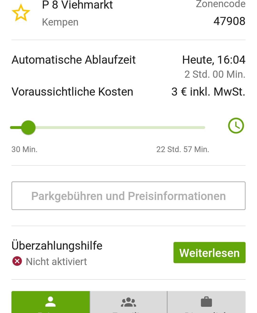 In der App lässt sich die