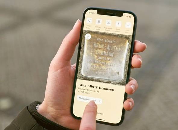   Mit der App „Stolpersteine NRW“ ist ein Rundgang durch Nettetal möglich, der wichtige Standorte der NS-Geschichte und -Verfolgung beinhaltet.  