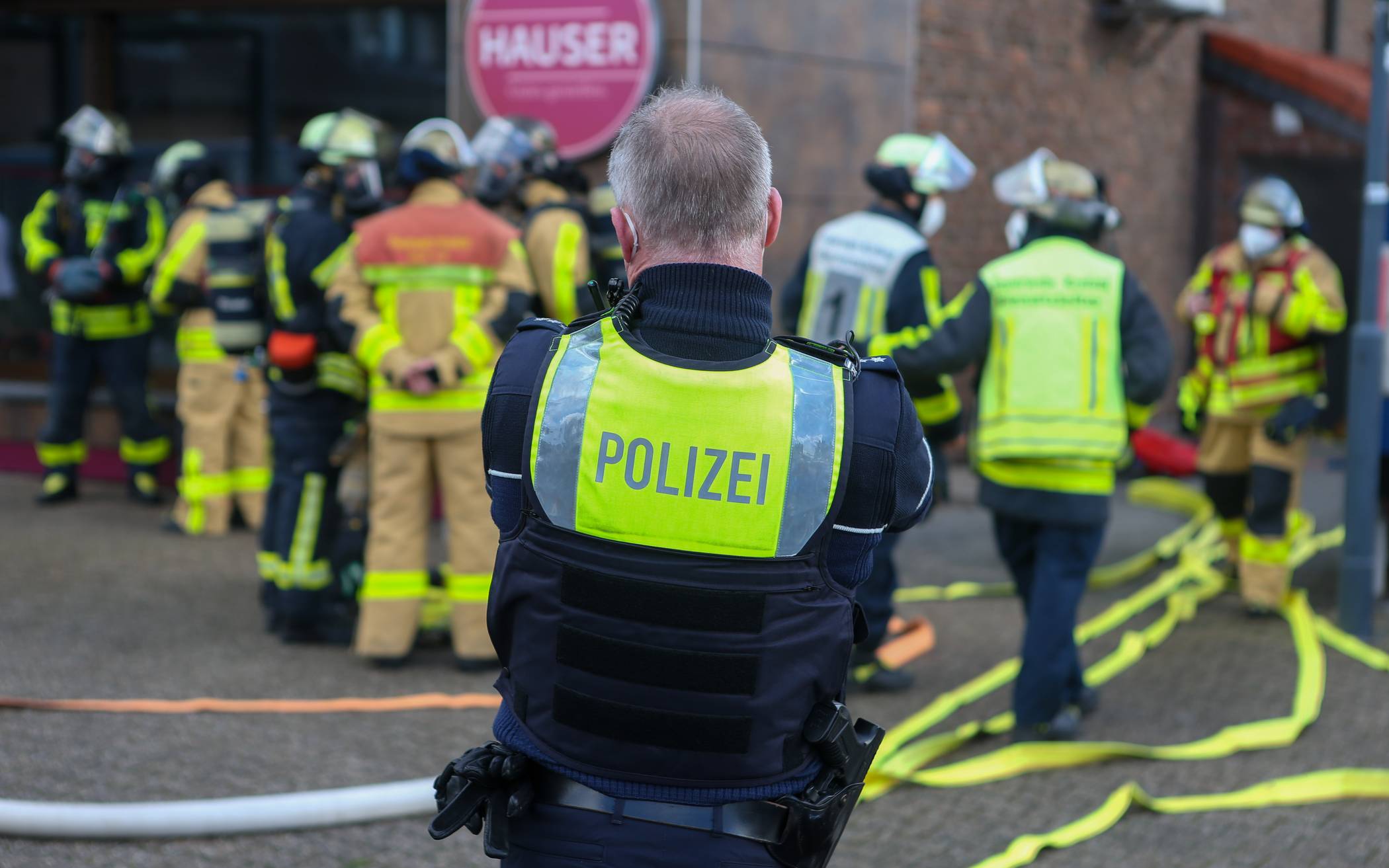 Brand in der Fleischerei Hauser