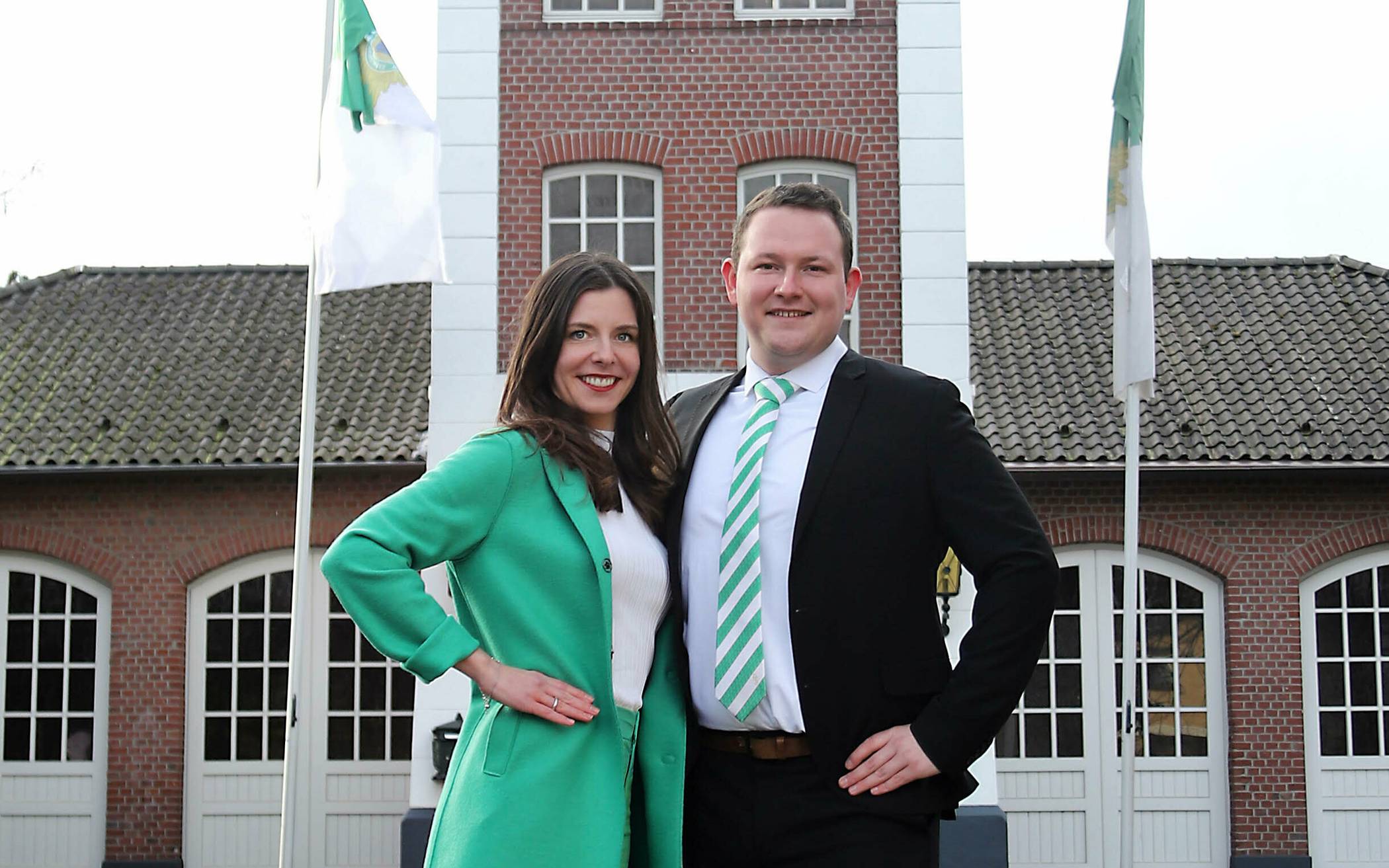  Das Tanzpaar der Prinzengarde Krefeld: Jessica Boersma und Lars Niemz. 
  