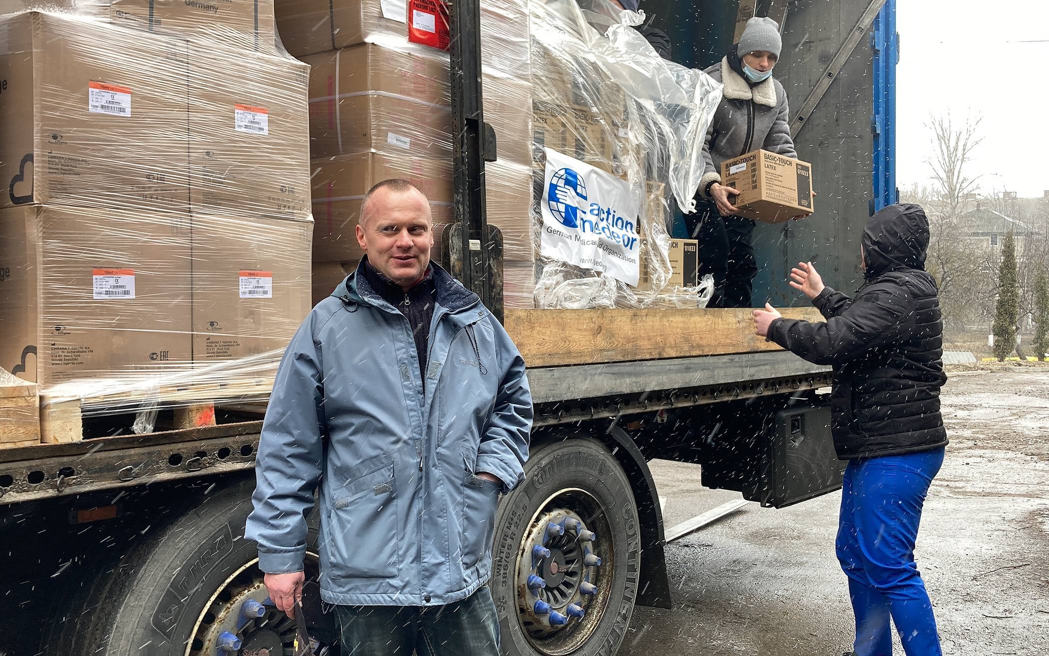 Erster Hilfstransport erreicht ukrainisches Krankenhaus