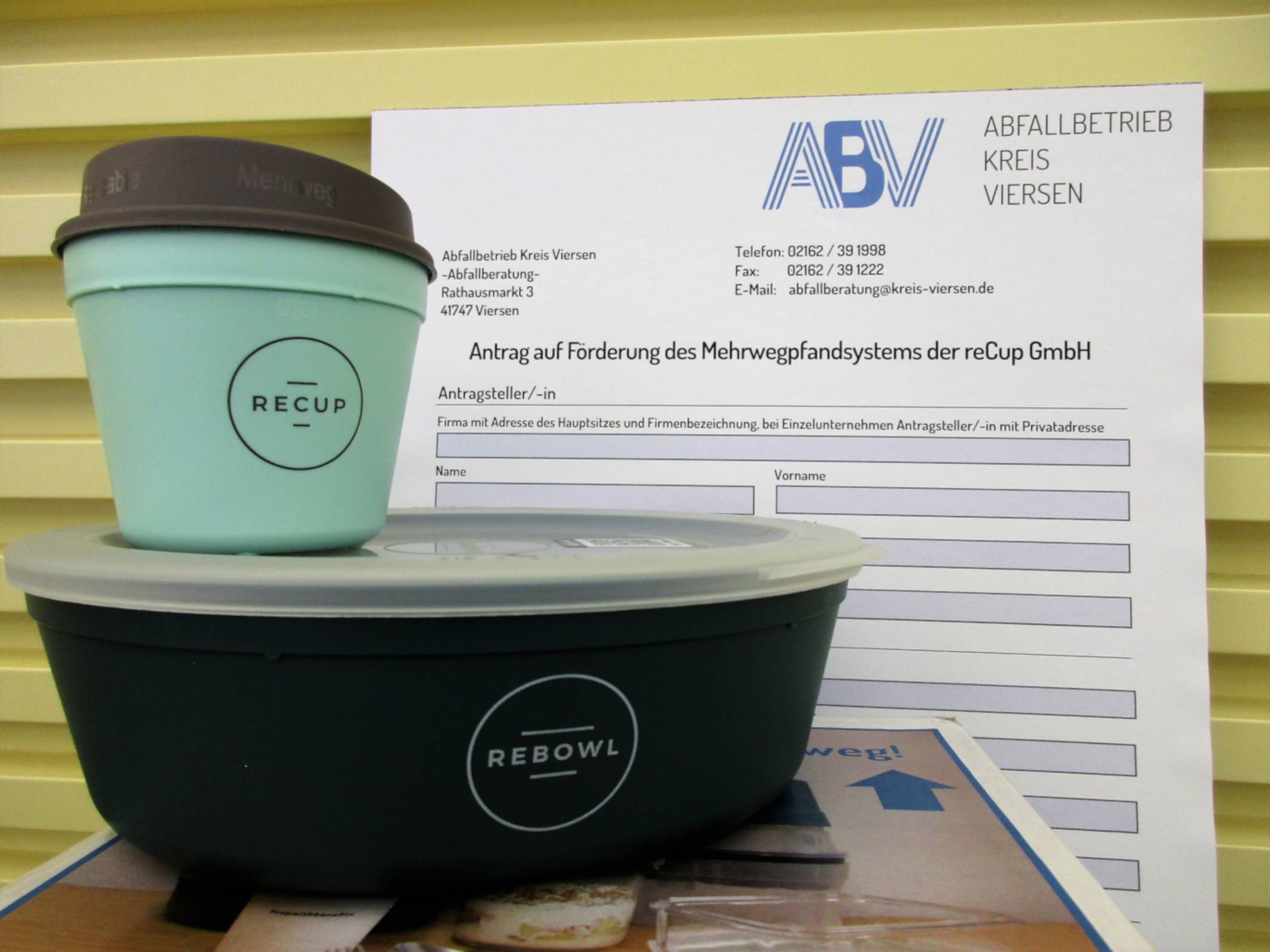  Das Mehrweggeschirr des Anbieters RECUP wird bald bei Gastrobetrieben im Kreis zum Einsatz kommen.  