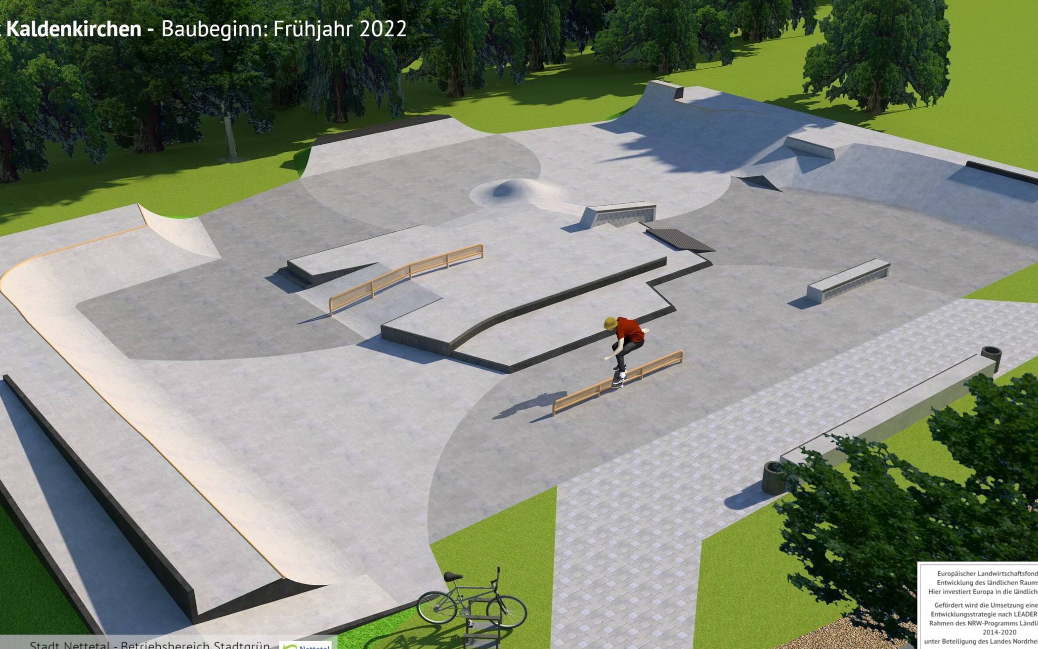 So soll der neue Skatepark Kaldenkirchen mal aussehen. 