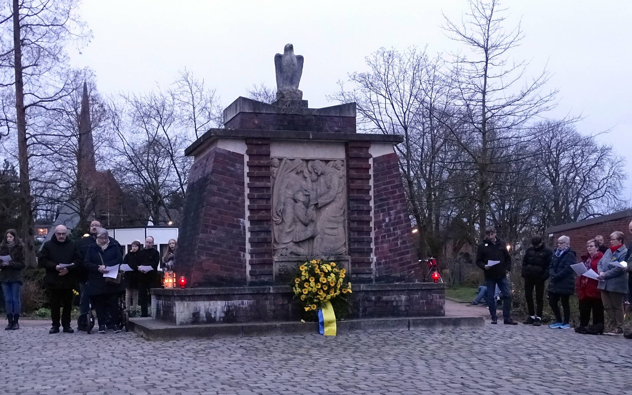 120 Menschen versammelten sich im Hinsbecker