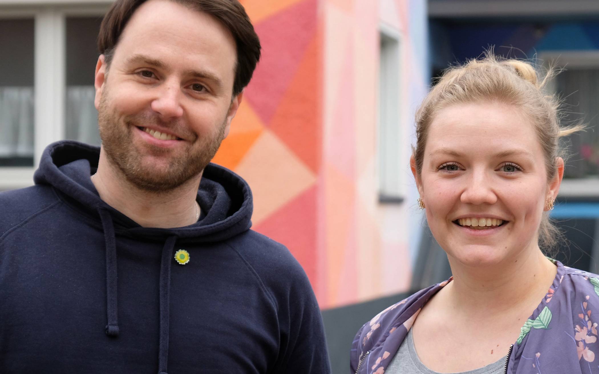  Martin Wirtz und Lena Zingsheim kandidieren am 15. Mai für die Grünen im Landtag. 