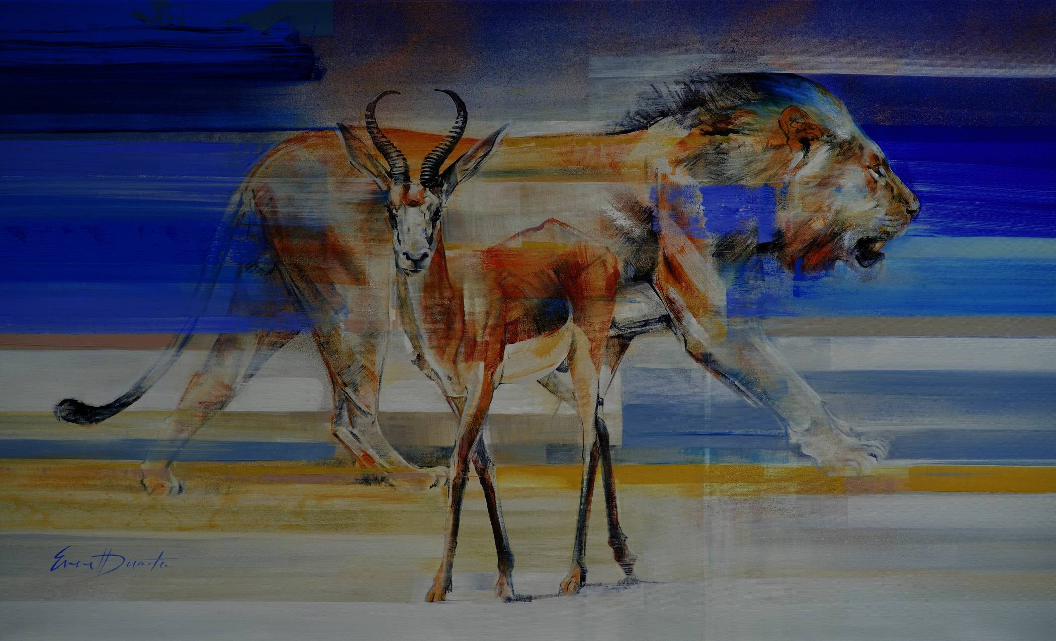 Das Werk „Synchronous“ von Everett Duarte. 