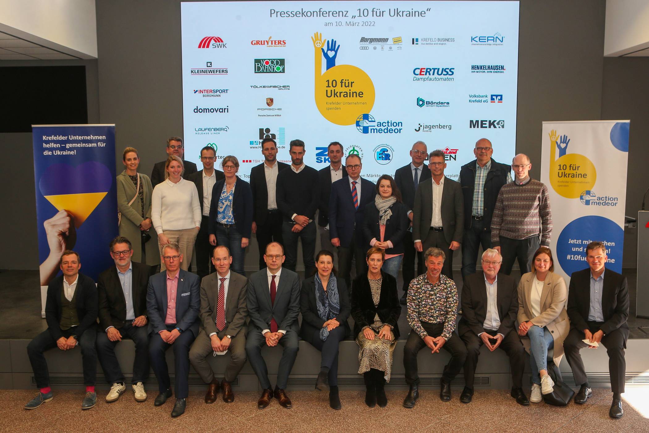 Initiative von Krefelder Unternehmen: „10 für Ukraine“ knackt 100 000 Euro-Marke