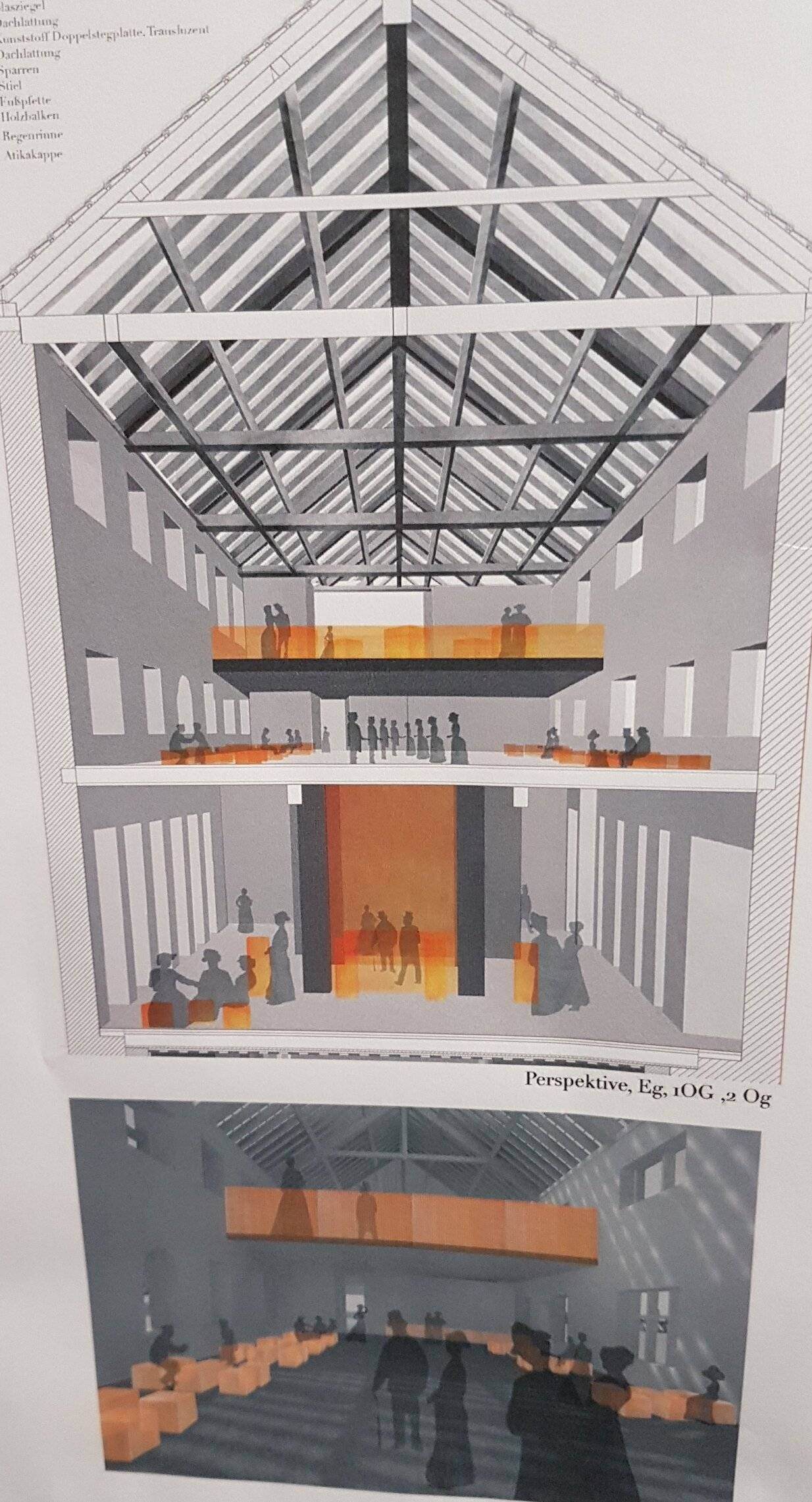 Nach diesem Entwurf von Gülay Akbas soll die Burg mehrere Nutzungen beherbergen und...