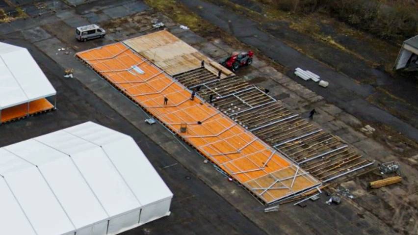 Kasernengelände wird für Flüchtlinge umgebaut