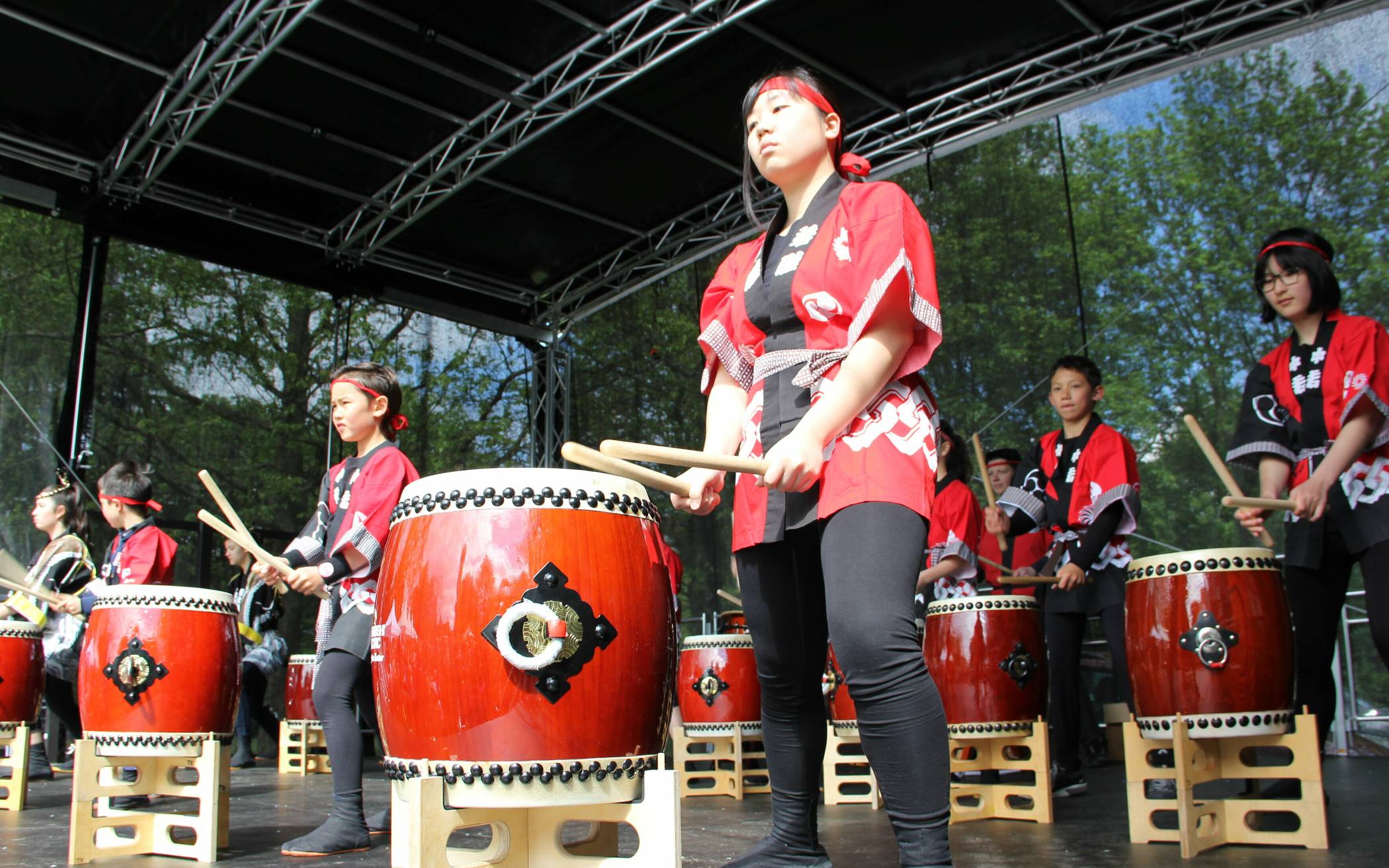 Wie schon 2019 sind auch in diesem Jahr wieder die Taiko-Trommler beim Kirschblütenfest mit von der Partie. 