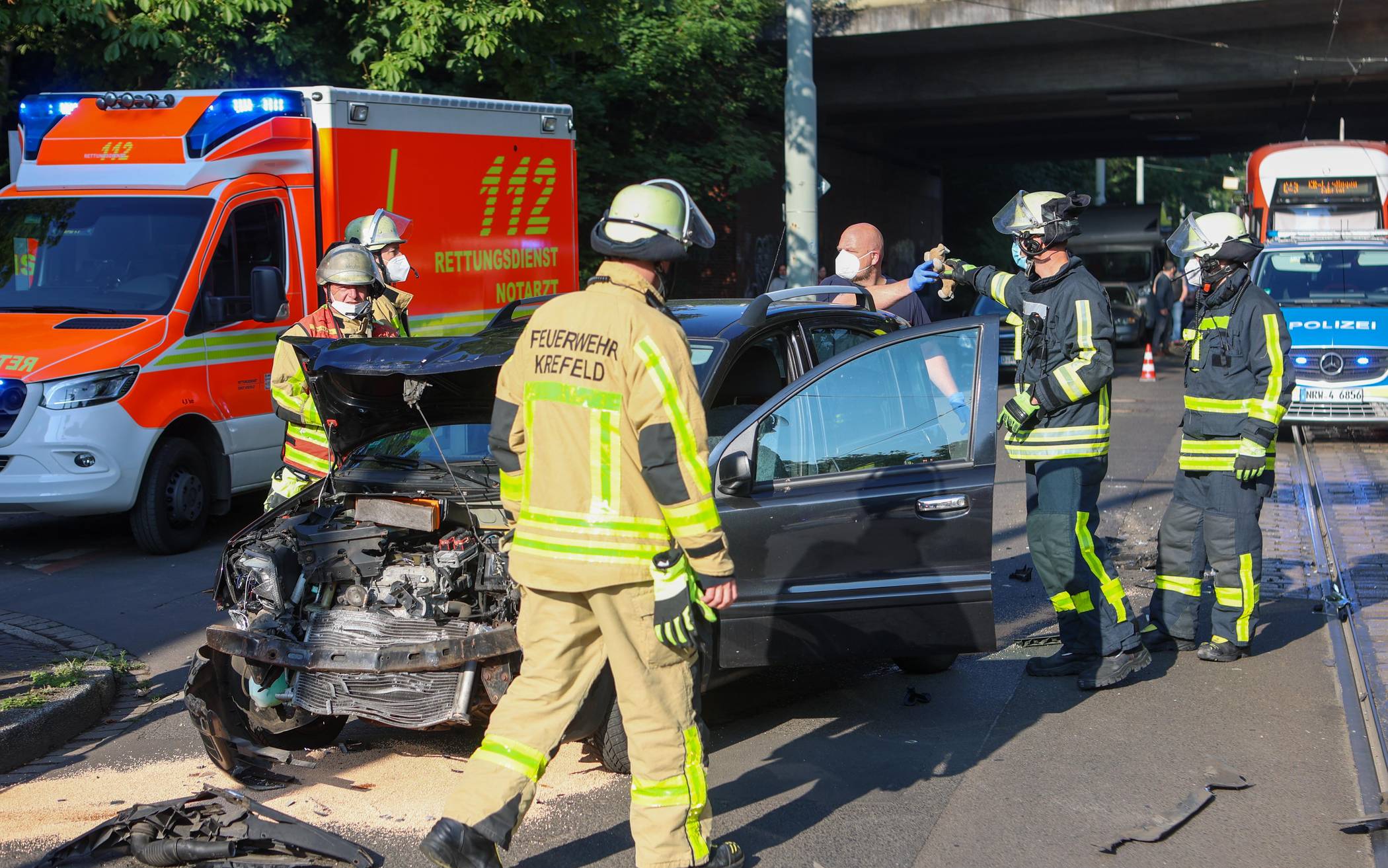 Verkehrsunfall auf Uerdinger Straße