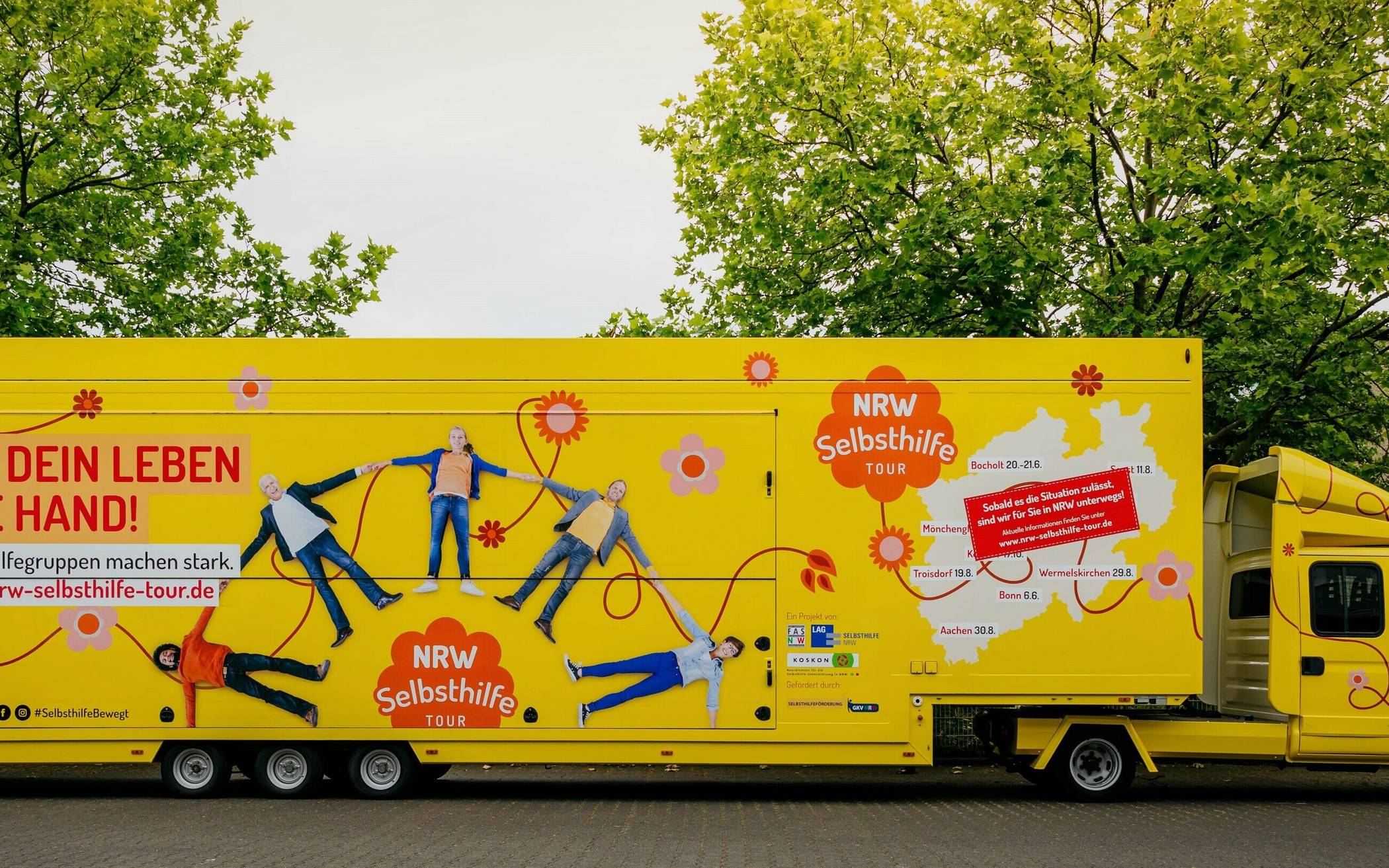 Der Selbsthilfetruck hält am 17. Juni auf dem Sonnenhausplatz. Thema: Schwerhörigkeit und Cochlea-Implantat. 