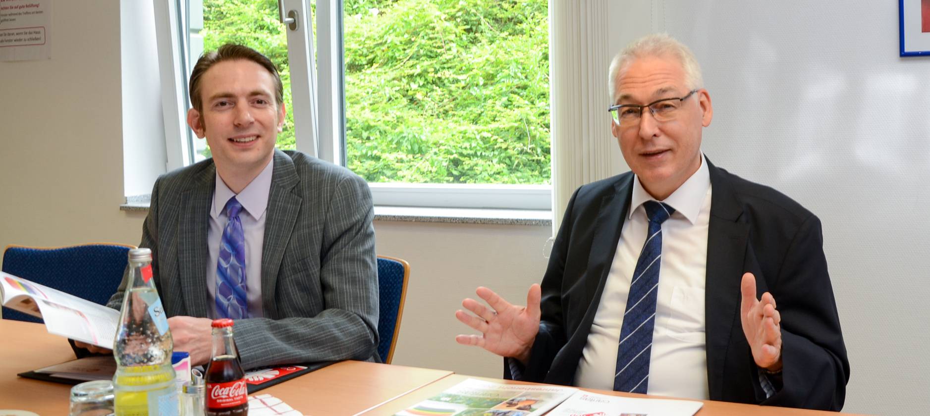 Die Caritas-Vorstände Peter Babinetz (r.) und Christian Schrödter blicken auf ein ereignisreiches und auch erfolgreiches Jahr 2021 zurück. 