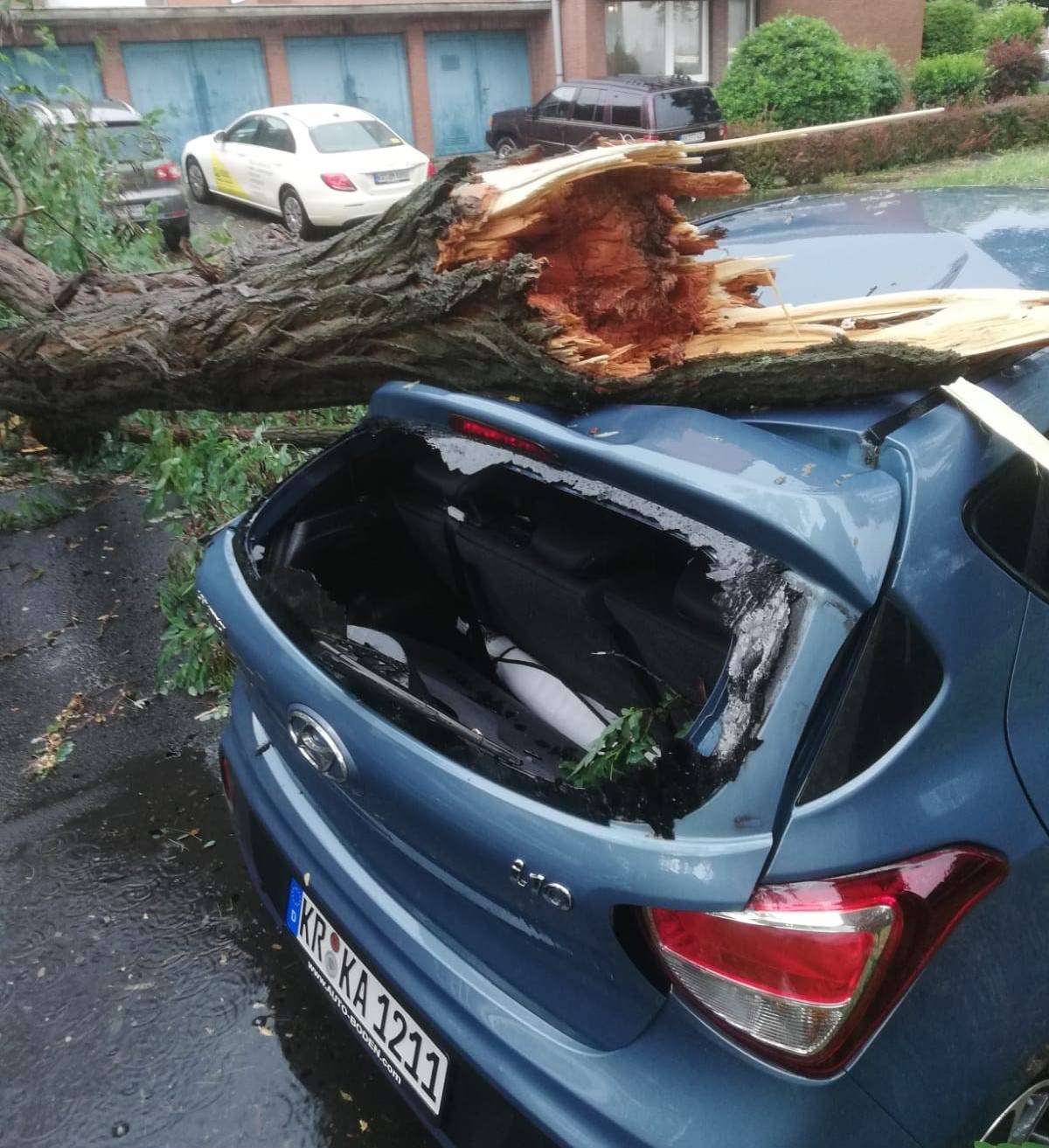 Starkregen in Krefeld