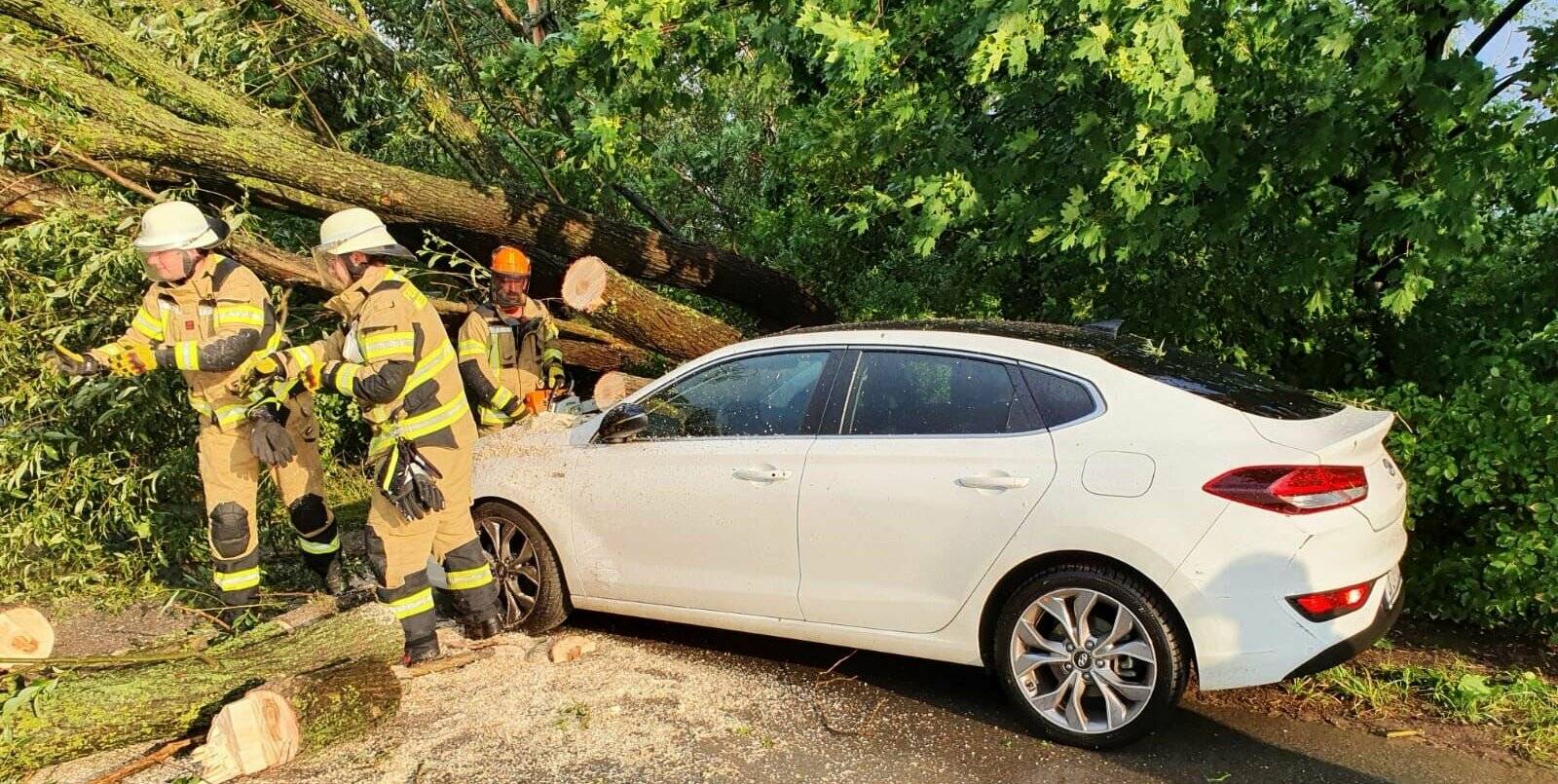  Das Unwetter sorgte für teils erhebliche Sachschäden. 