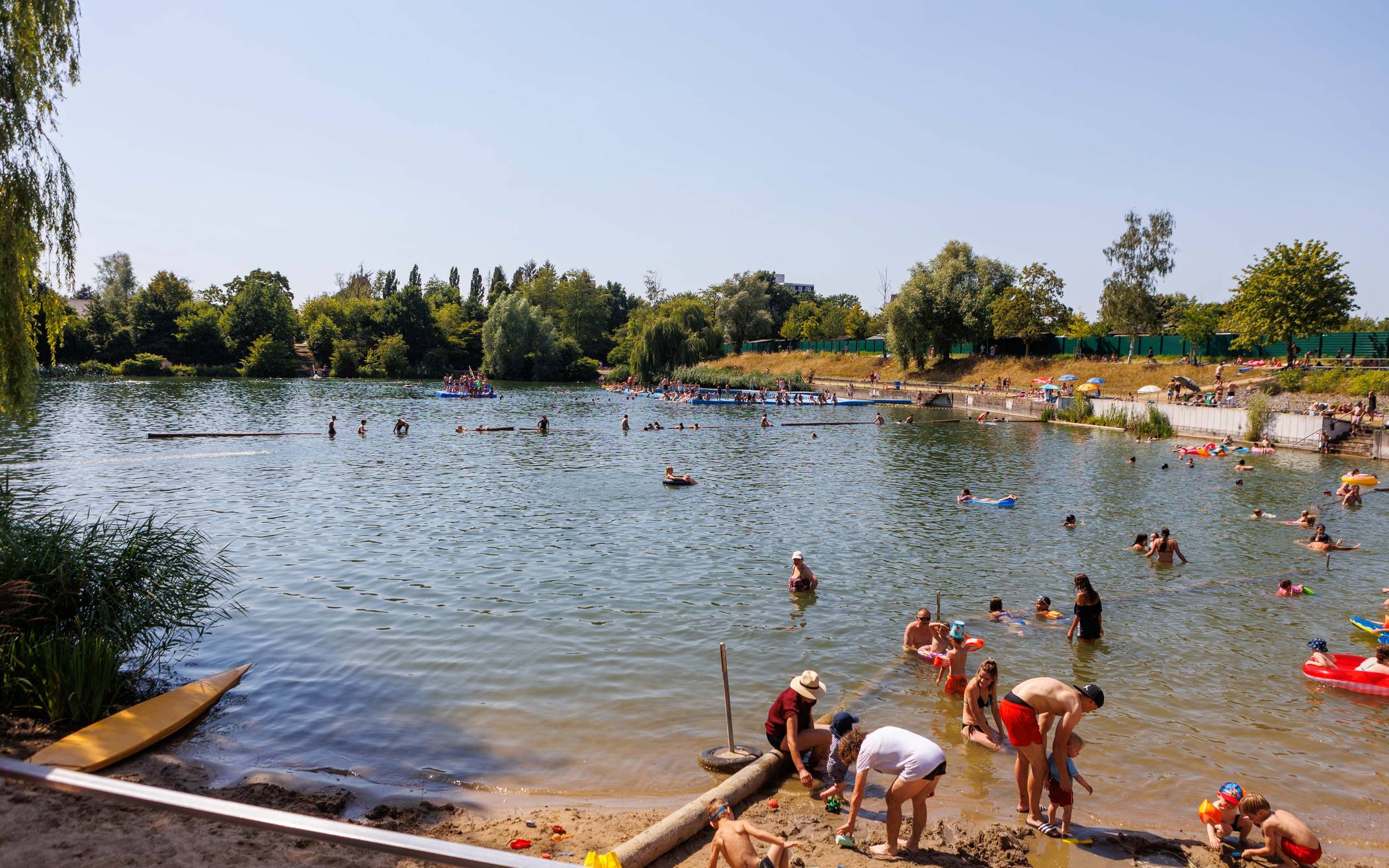 Krefeld schwitzt bei knapp 40 Grad