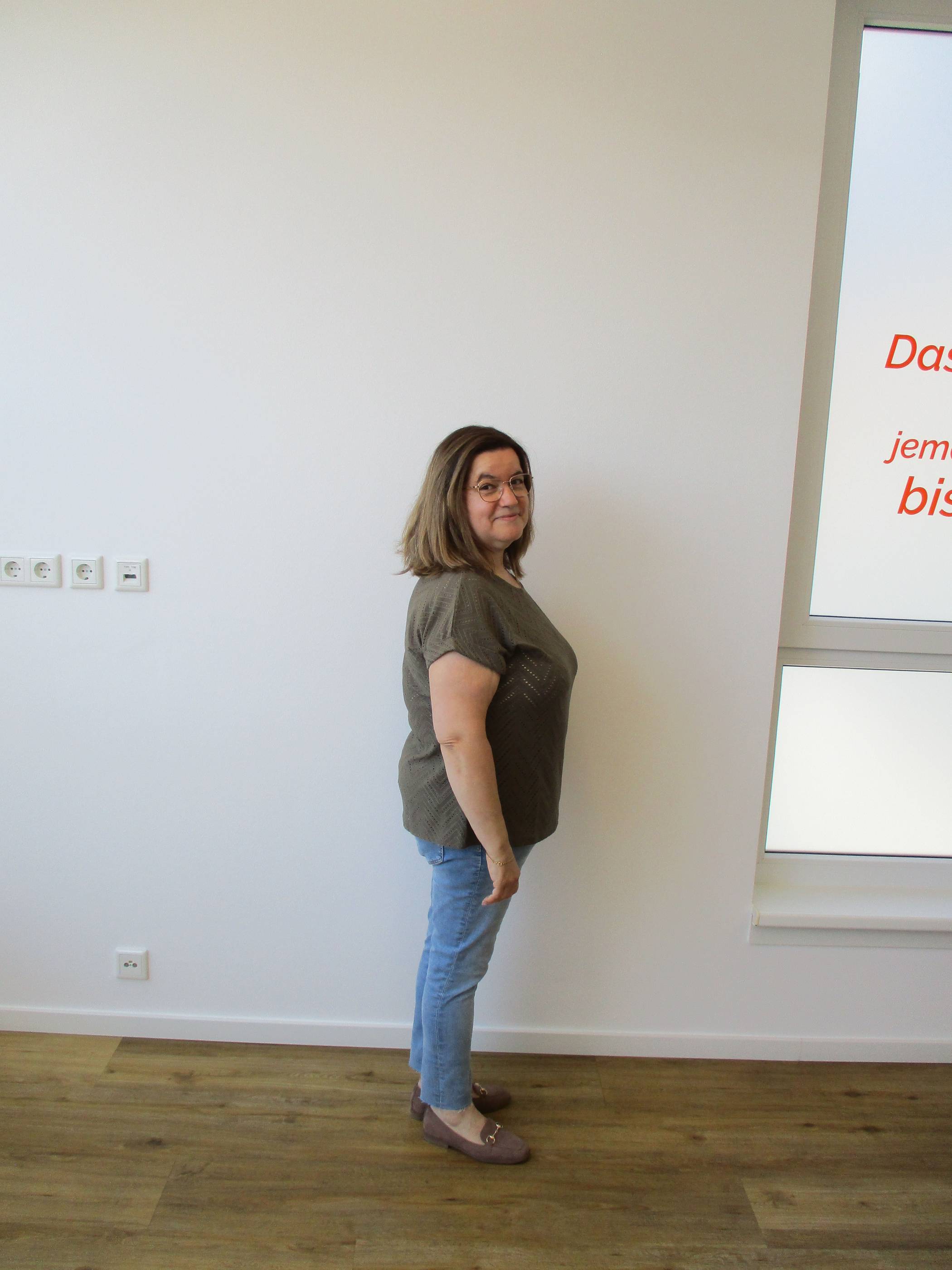 Die Zeiten, in denen sie sich am Treppengeländer hochziehen musste, sind für Teresa Palma vorbei: Seit Mitte Januar hat sie 24 Kilo abgenommen.