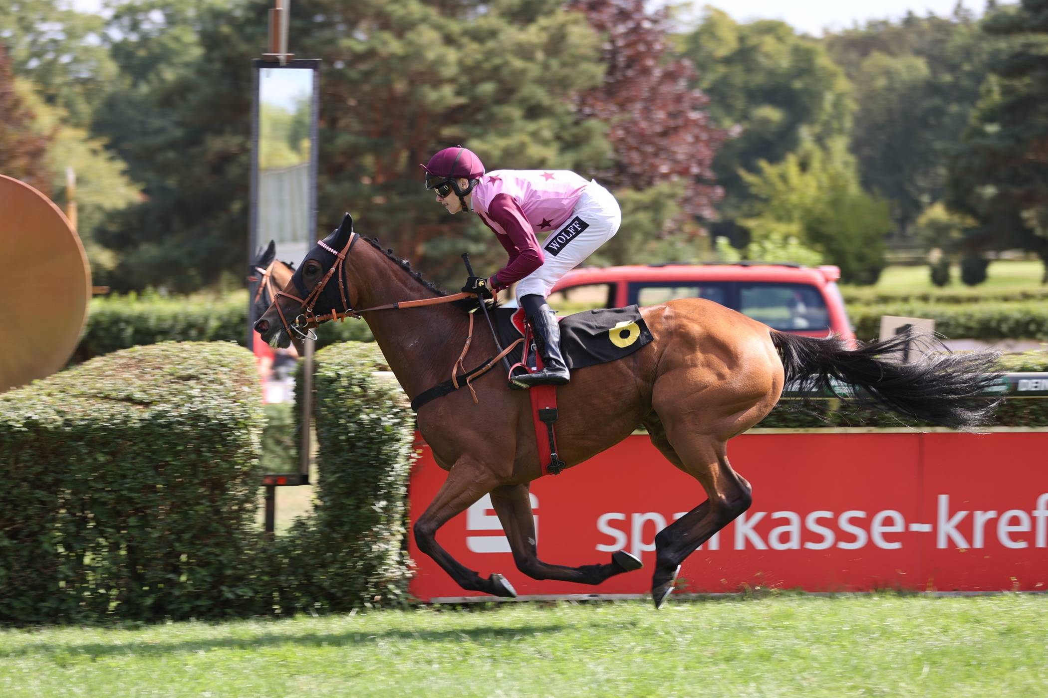 4500 Besucher pilgerten auf die Rennbahn: Heimsieg beim Sparkassen-Renntag
