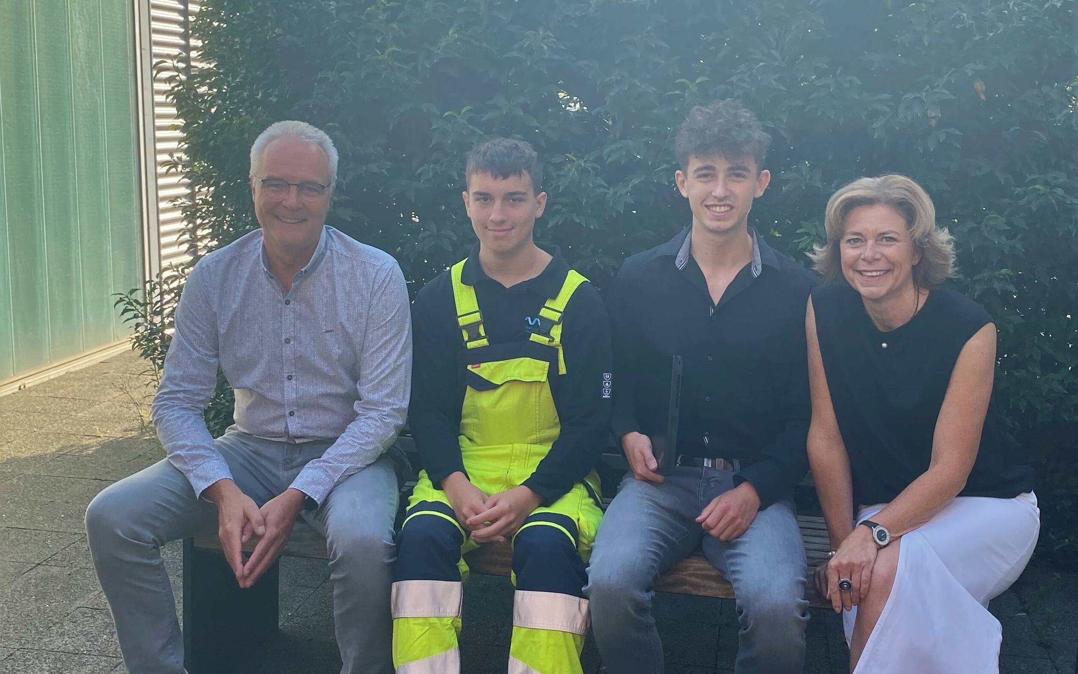 Voller Erwartung: die neuen Azubis der