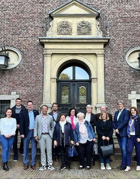 Eine Delegation aus Linselles kam jetzt