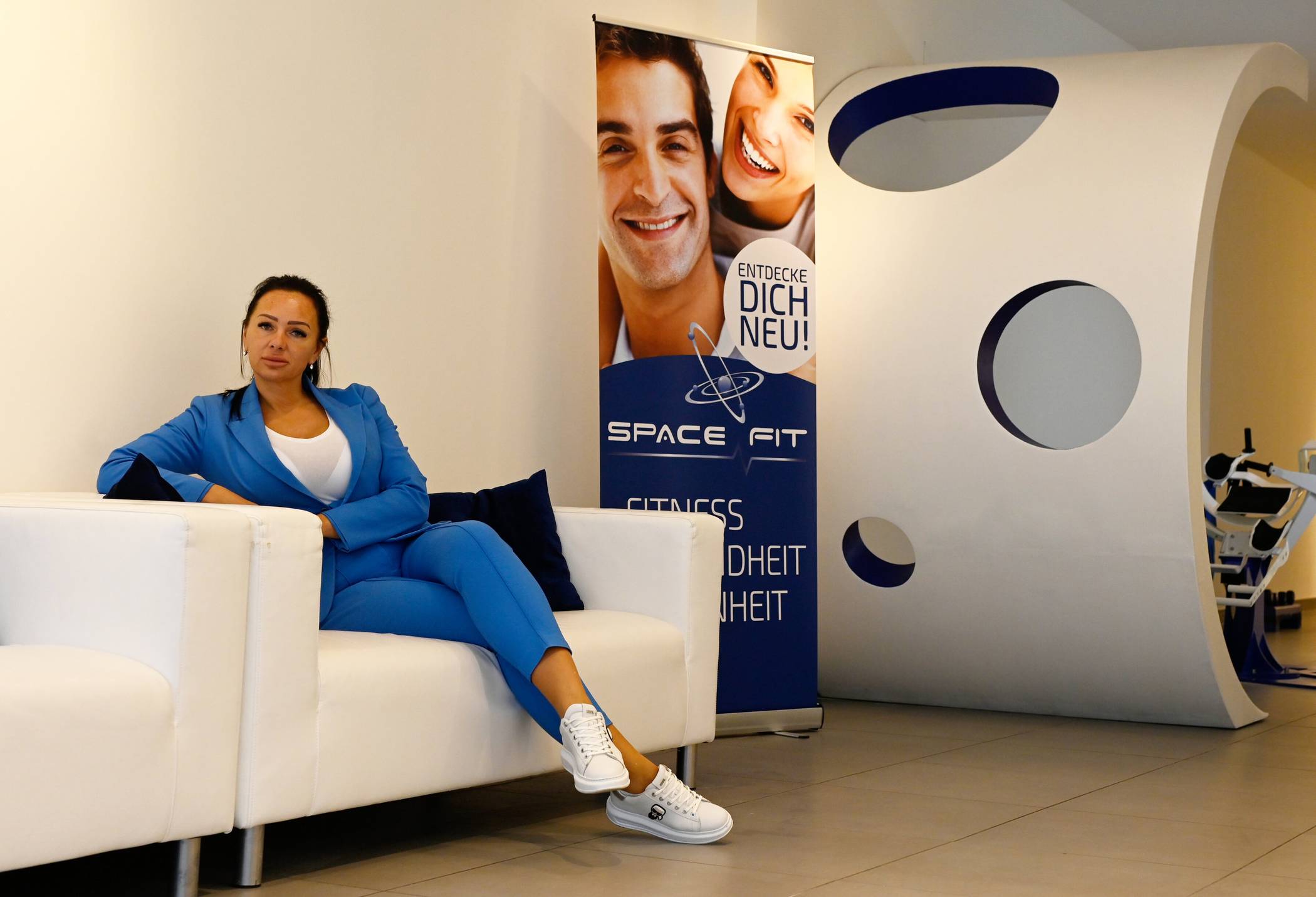  Violetta Burza. Die studierte Praxismanagerin leitet das Space Fit. 