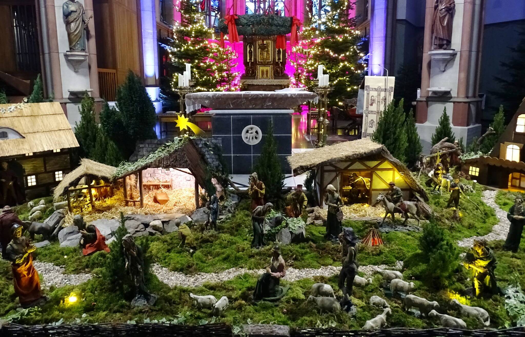 Die historische Krippe in Hinsbeck in