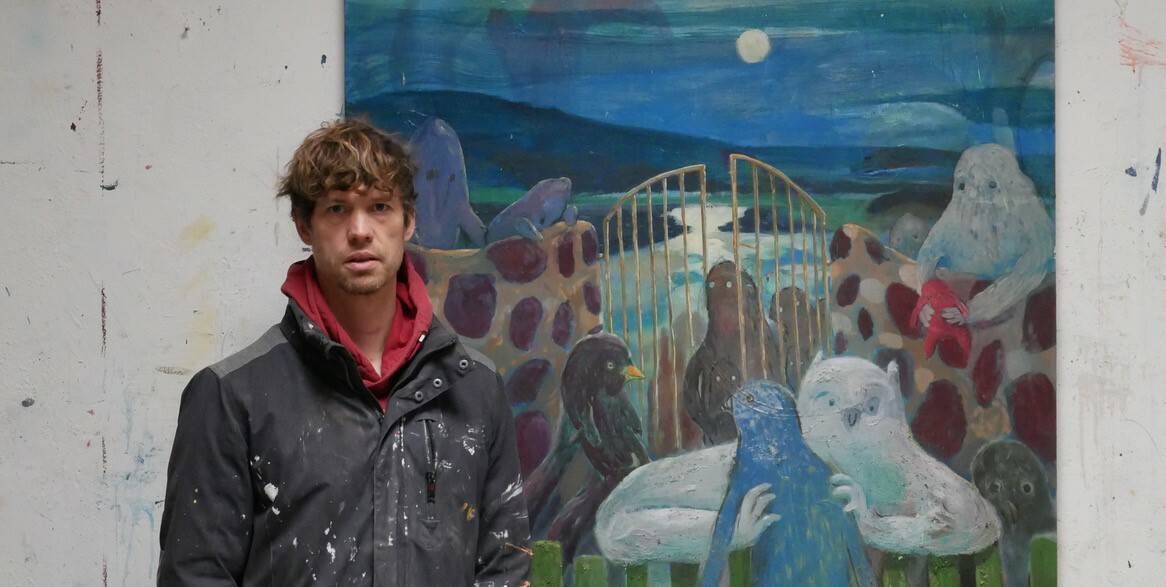 Künstler Dominik Sartor stellt im Alten