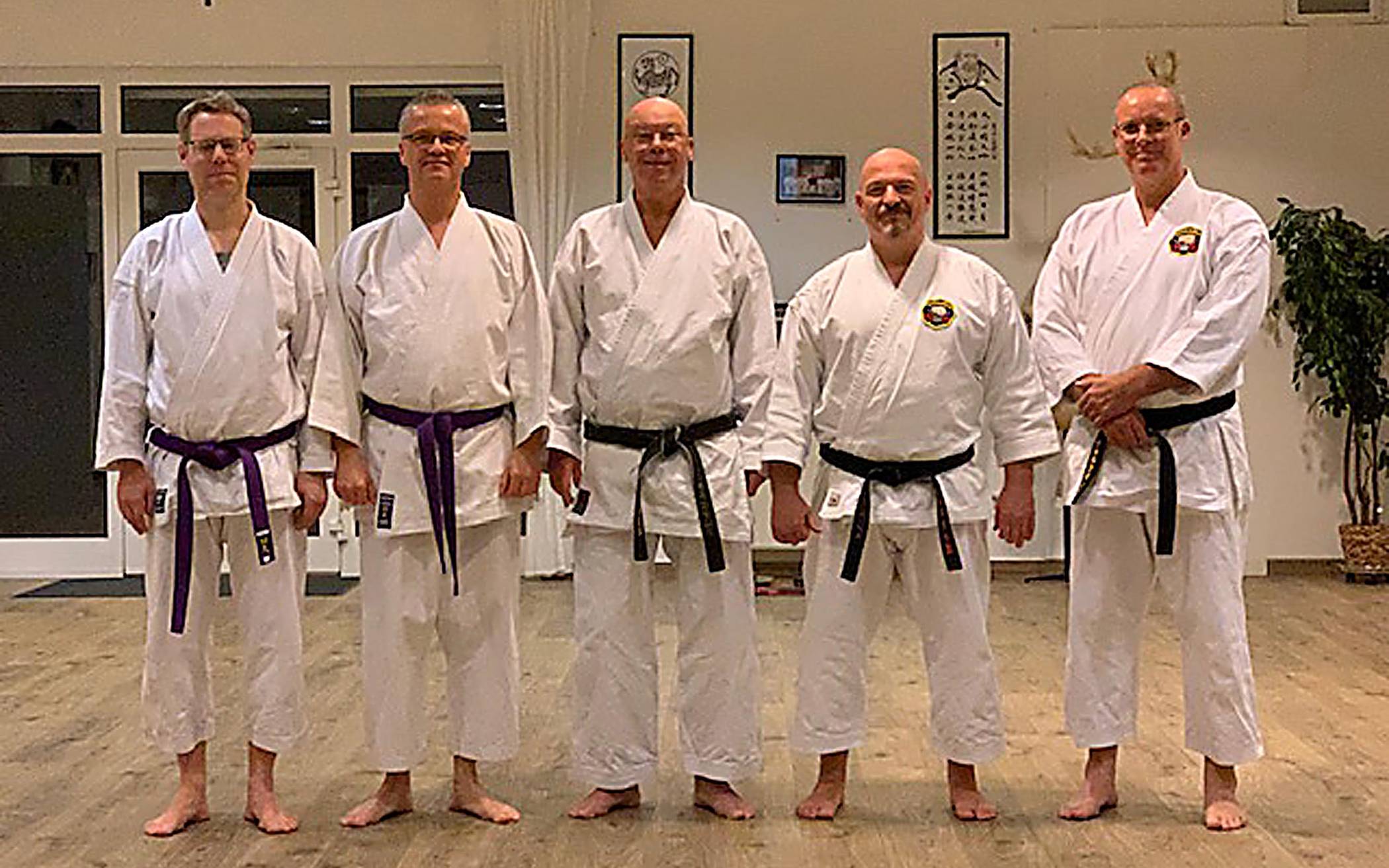 Weihten das Dojo ein: (v.l.) Martin