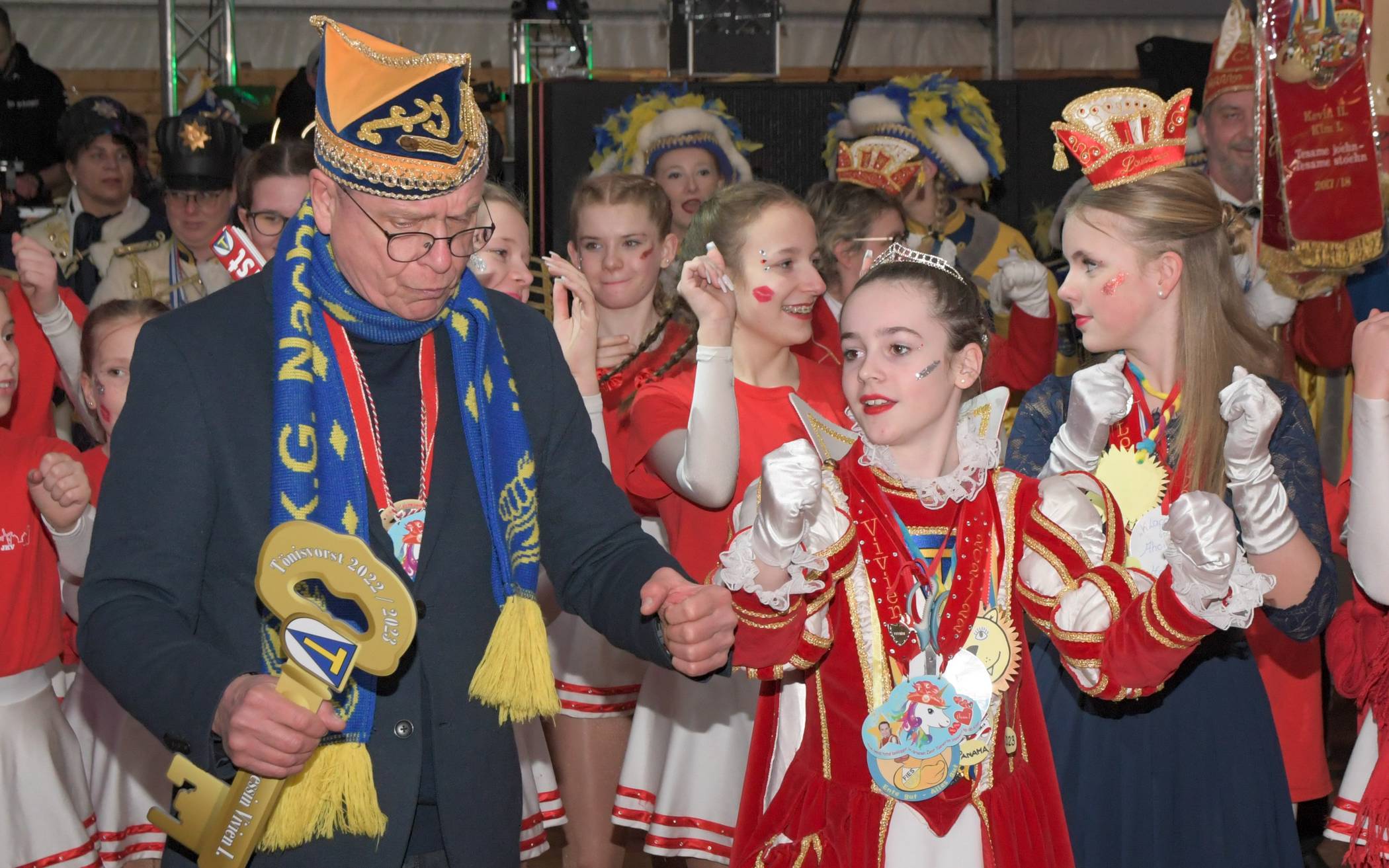 Prinzessin ertanzt sich den Rathausschlüssel