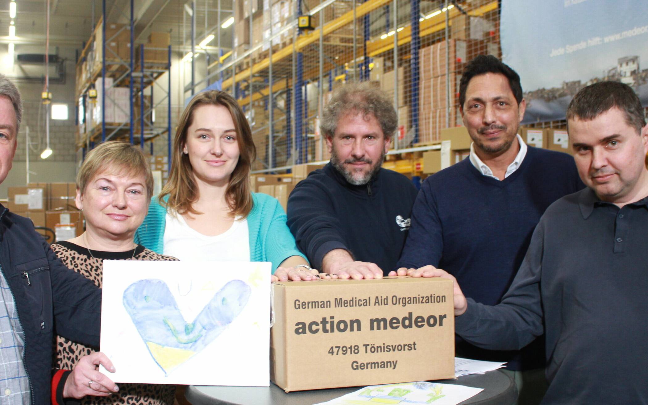 Lieber Besuch im Warenlager der action